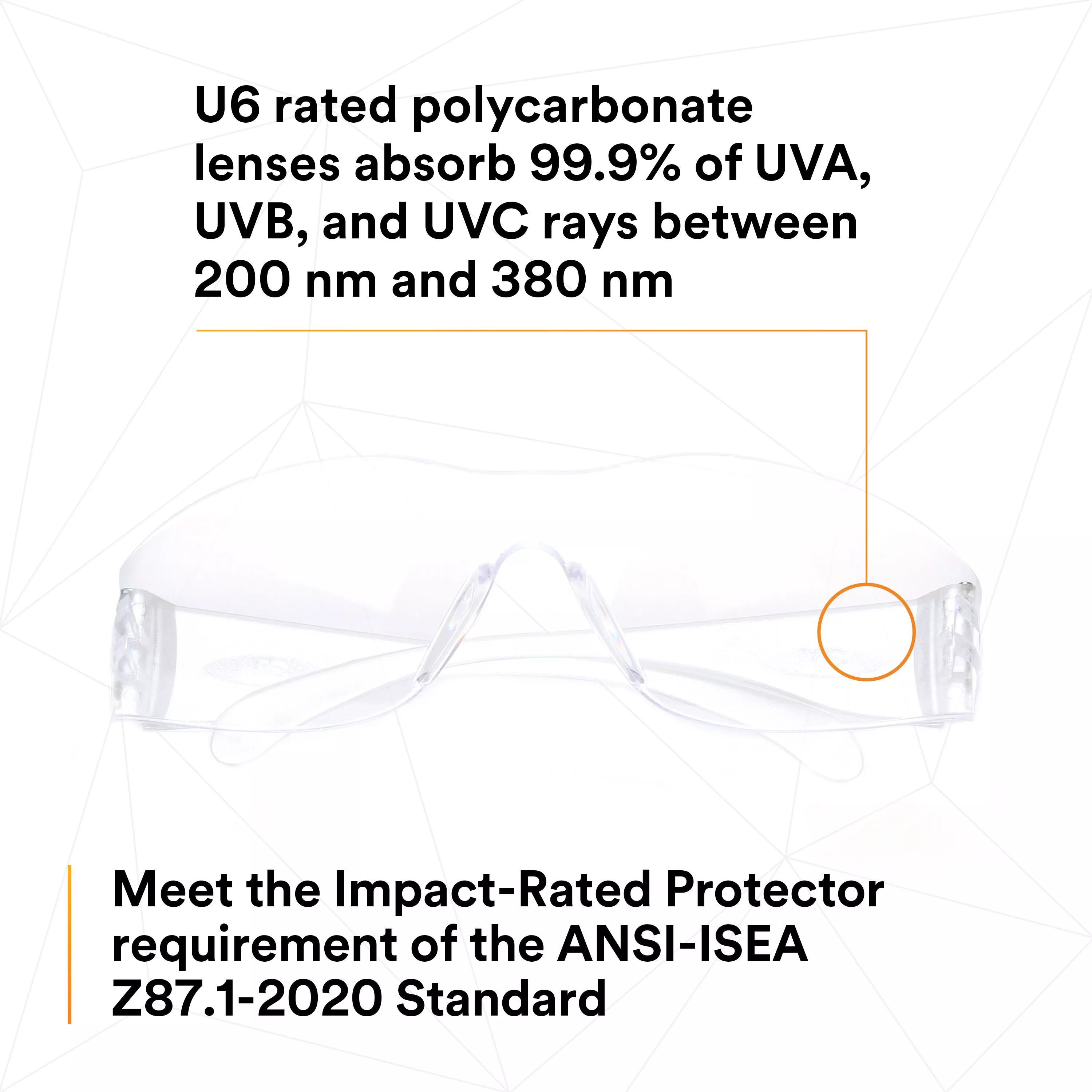 SKU 7100112434 | 3M™ Virtua™ Protective Eyewear 11329-00000-20 Clear Anti-Fog Lens
