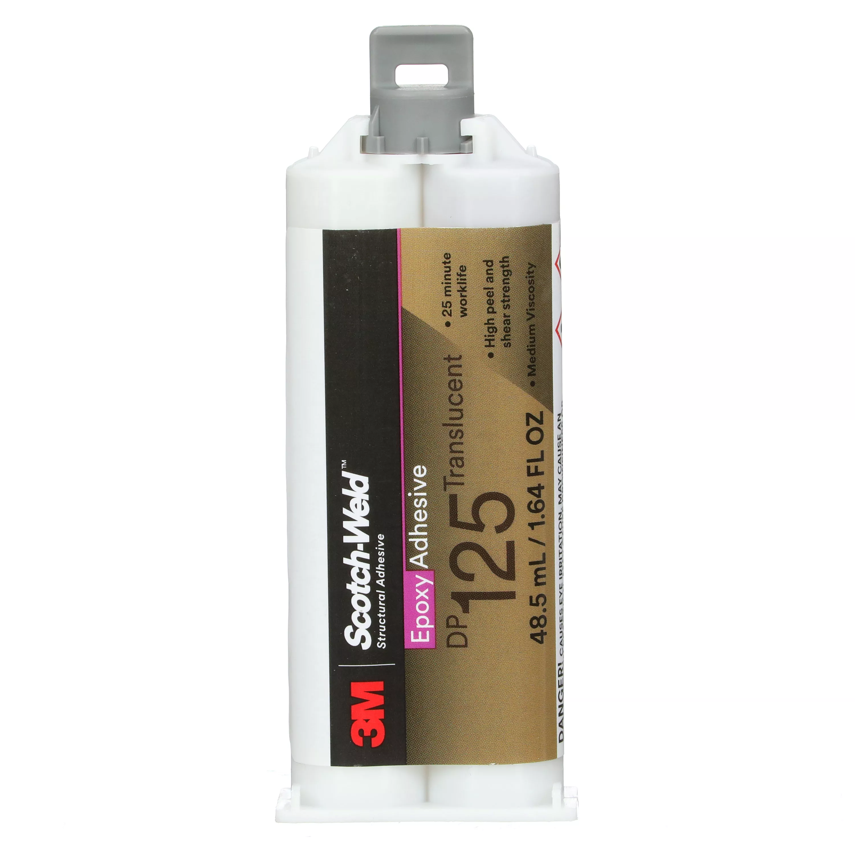 3M™ Scotch-Weld™ Epoxy Adhesive DP125, Translucent, 48.5mL Duo-Pak,
12/Case