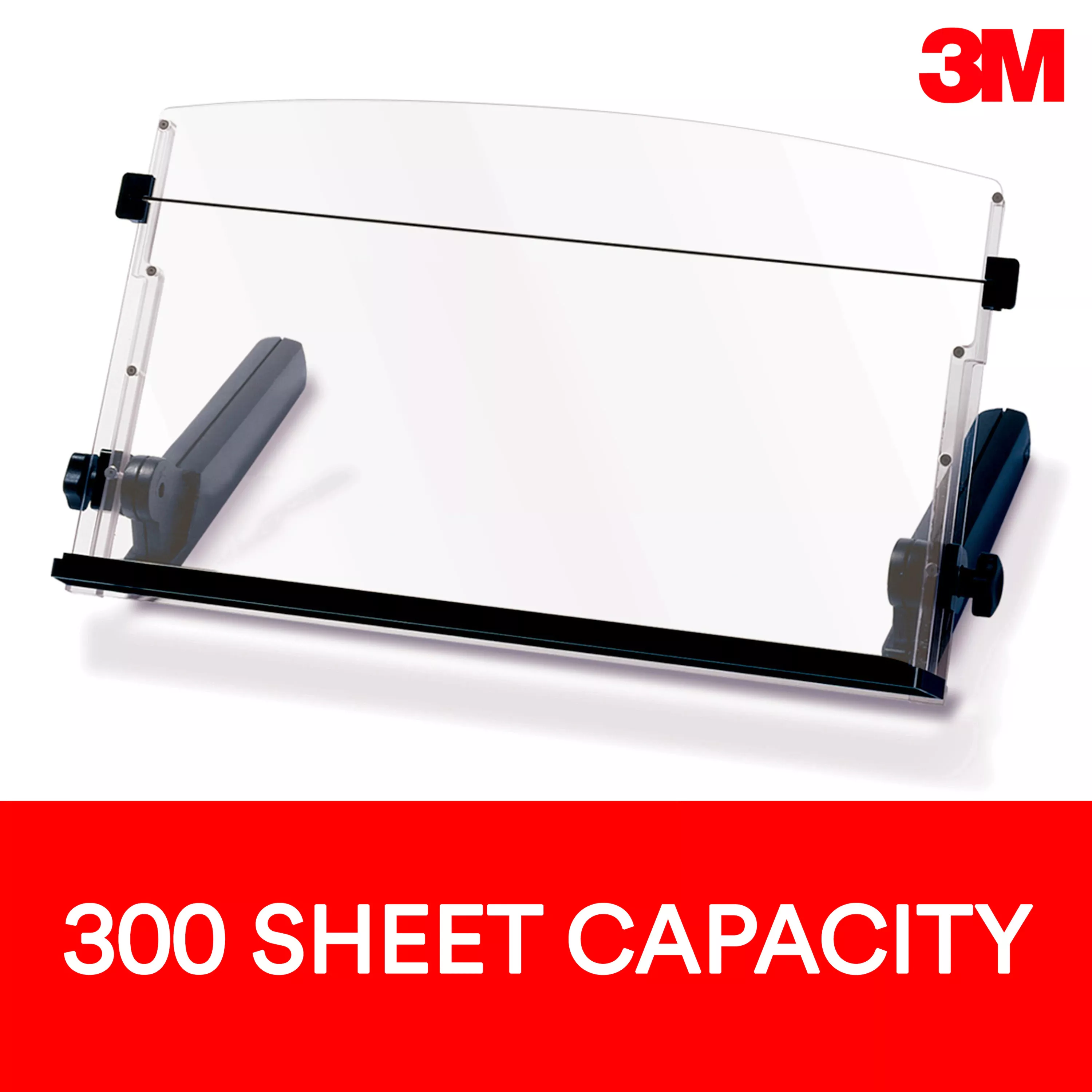 3M™ Adjustable In-Line Document Holder with Elastic Line Guide, Black,
DH640