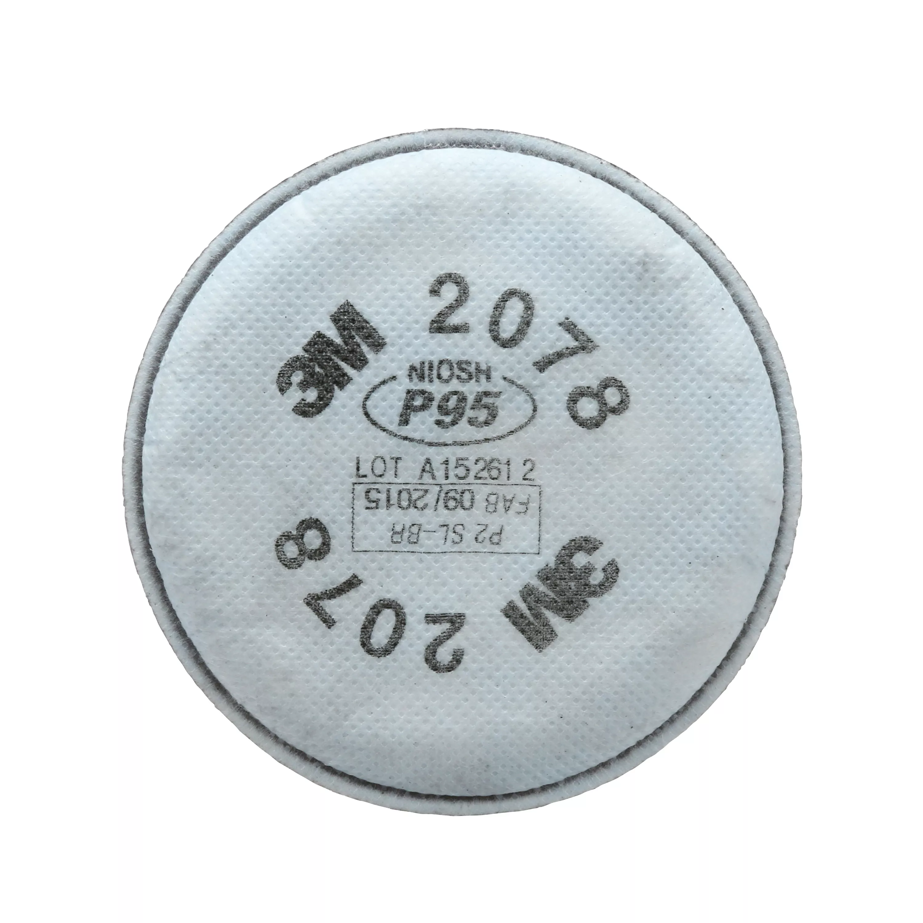 3M™ Particulate Filter 2078, P95, with Nuisance Level Organic Vapor/Acid
Gas Relief 100 EA/Case