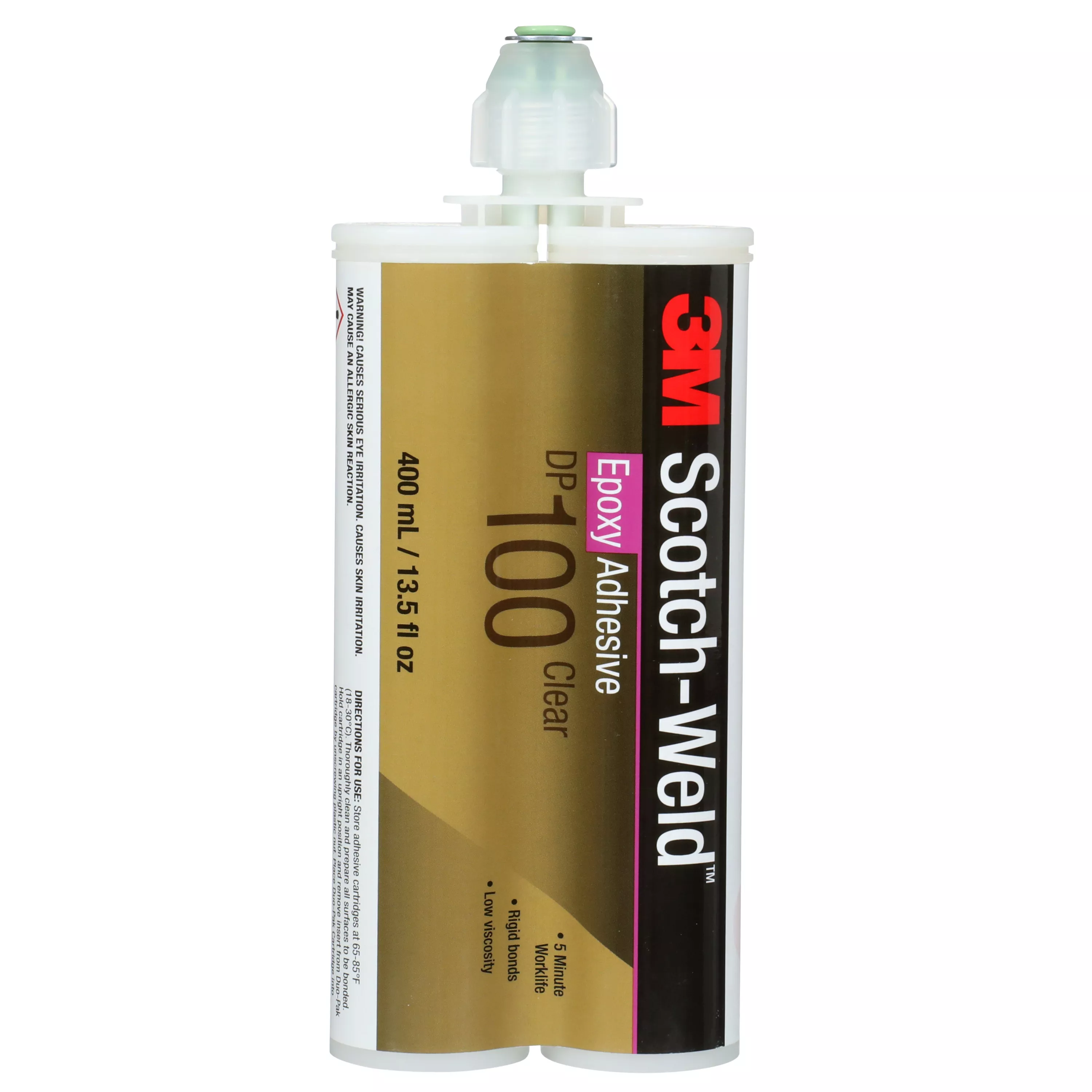 3M™ Scotch-Weld™ Epoxy Adhesive DP100, Clear, 400 mL Duo-Pak, 6
Pack/Case