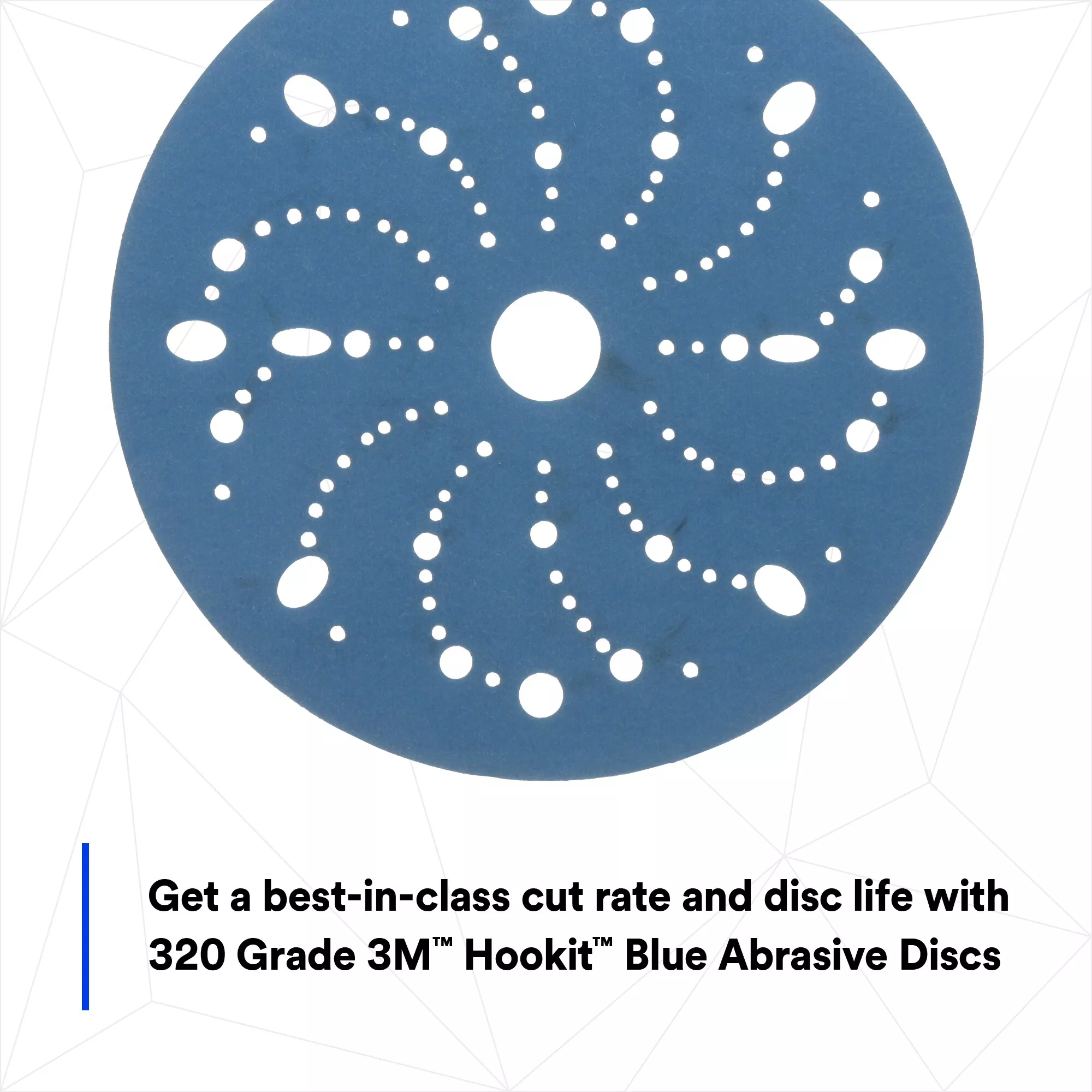 SKU 7100216057 | 3M™ Hookit™ Blue Abrasive Disc 321U