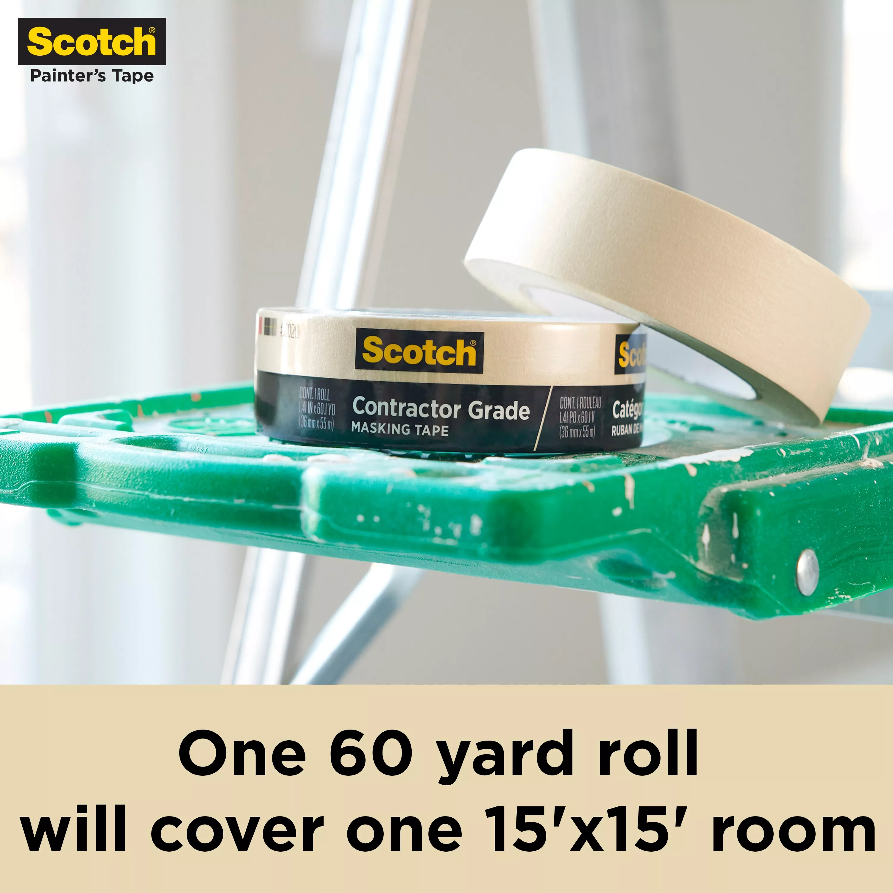 SKU 7100186421 | Scotch®Contractor Grade Masking Tape 2020-36EP4