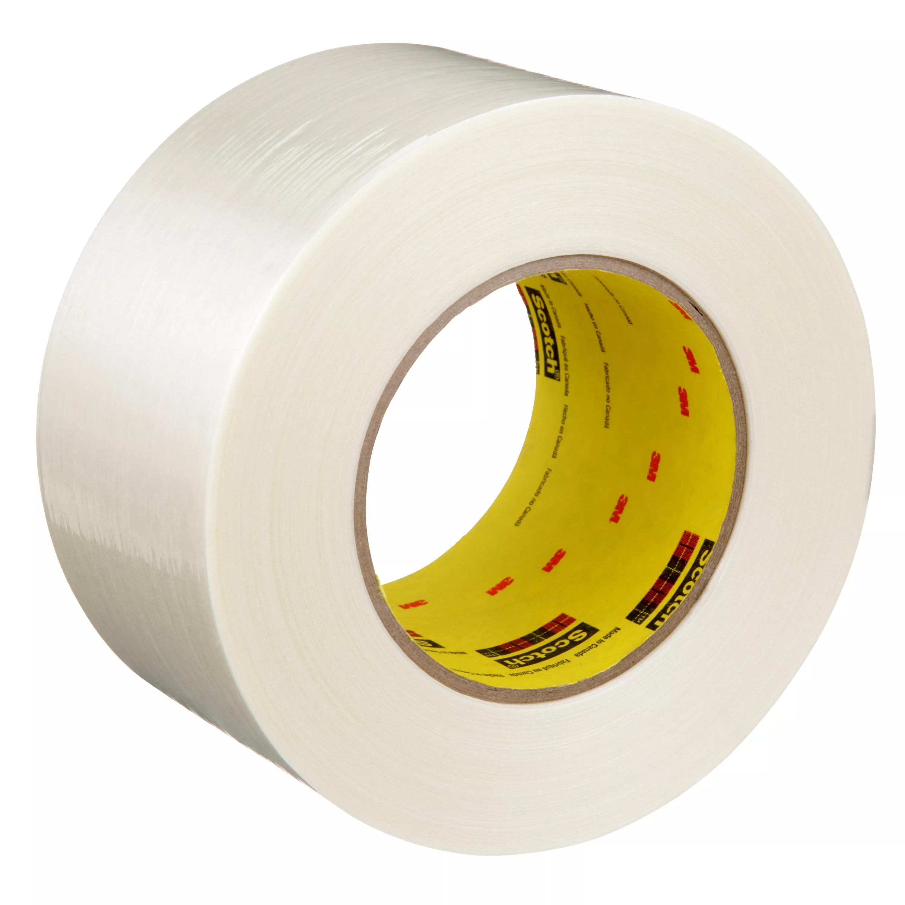 Scotch® Filament Tape 898, Clear, 72 mm x 55 m, 6.6 mil, 12 Roll/Case