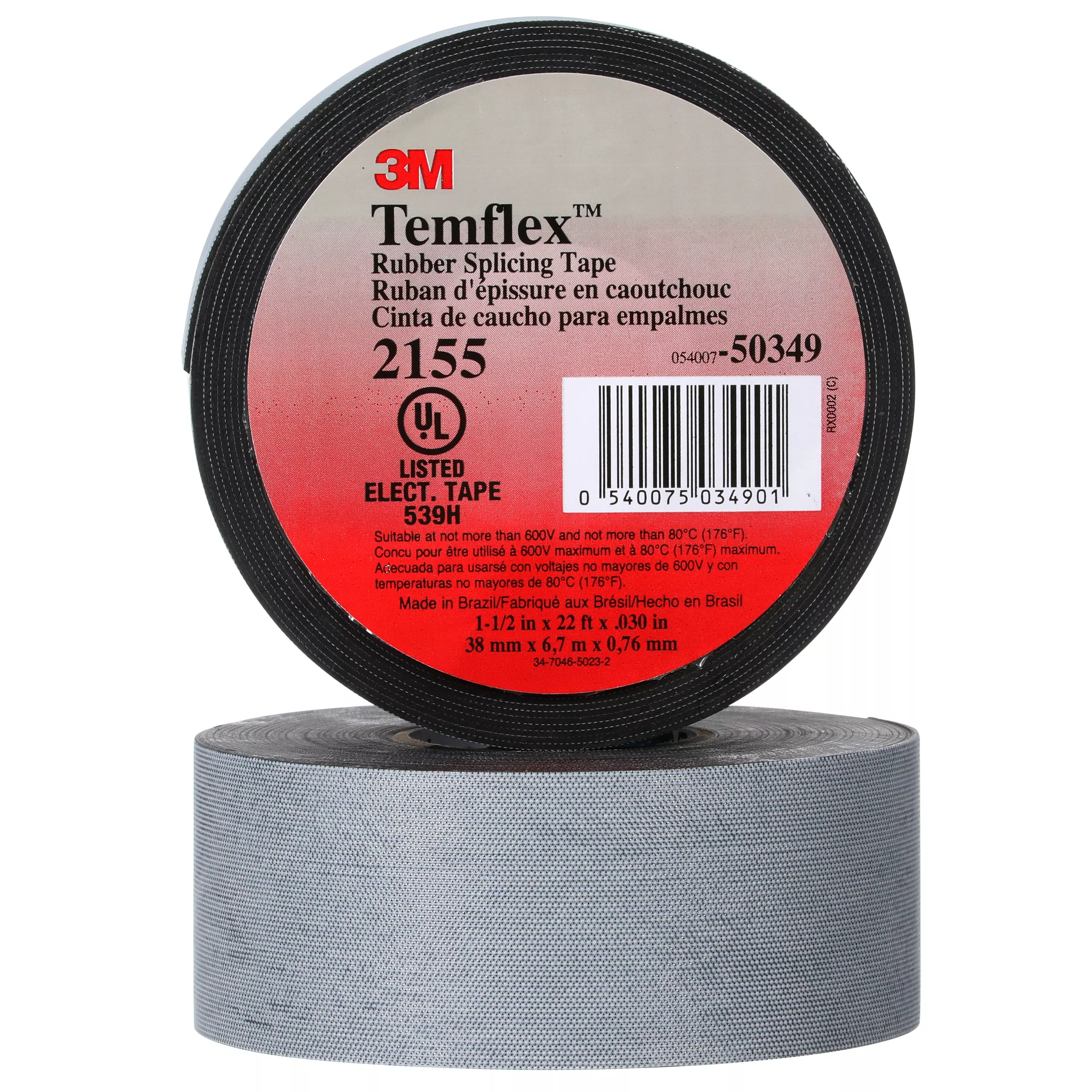 SKU 7000090115 | 3M™ Temflex™ Rubber Splicing Tape 2155