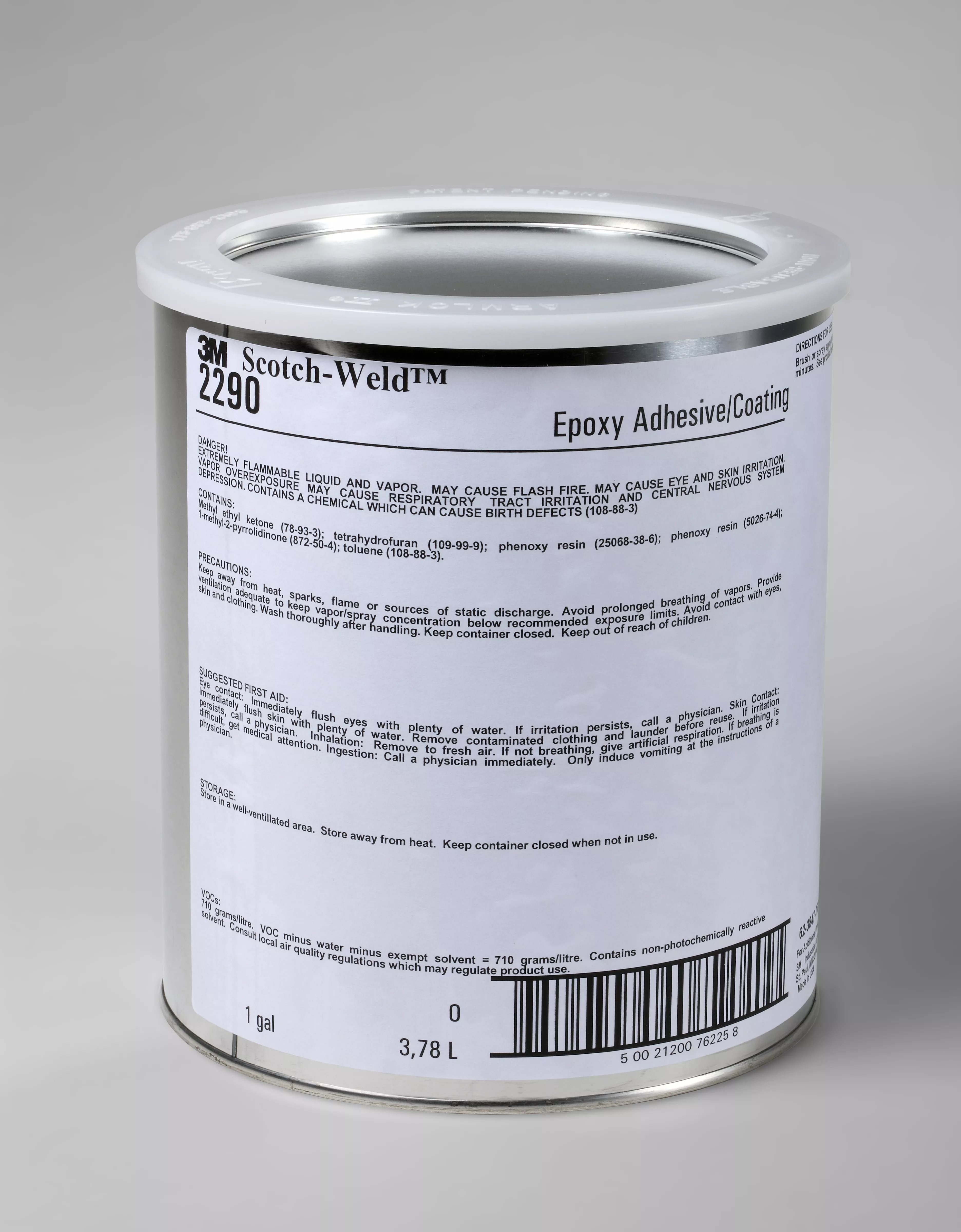 3M™ Scotch-Weld™ Epoxy Adhesive/Coating 2290, Amber, 1 Gallon, 4
Can/Case