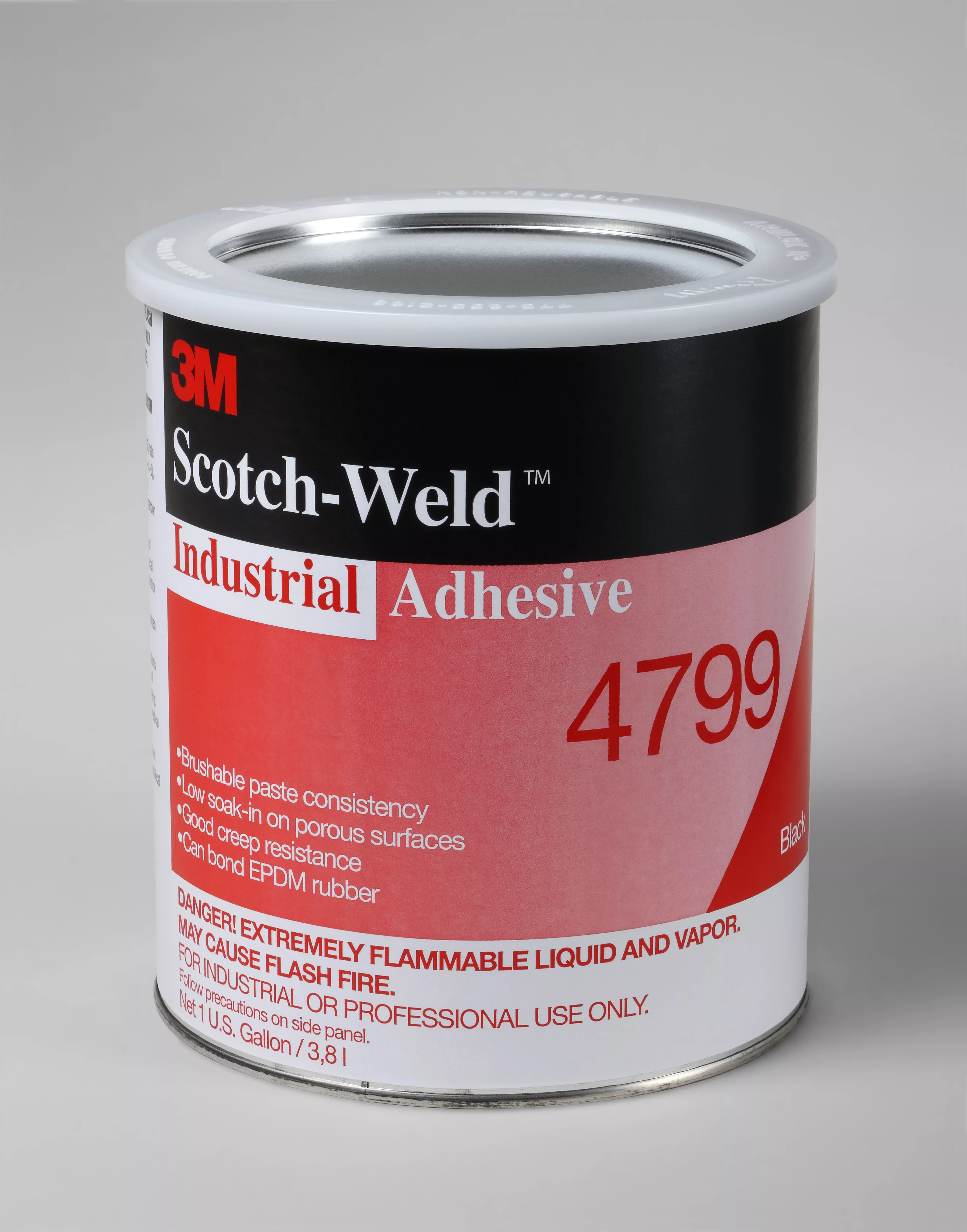 3M™ Industrial Adhesive 4799, Black, 1 Gallon, 4 Can/Case