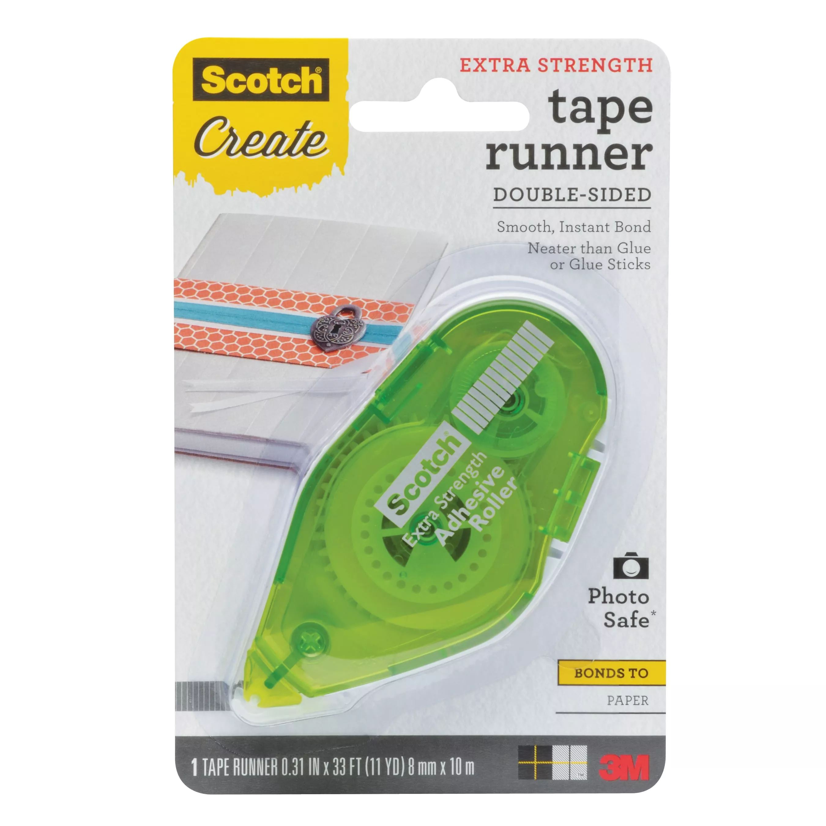 Scotch® Tape Runner Extra Strength 055-ES-CFT, .31 in x 11 yd