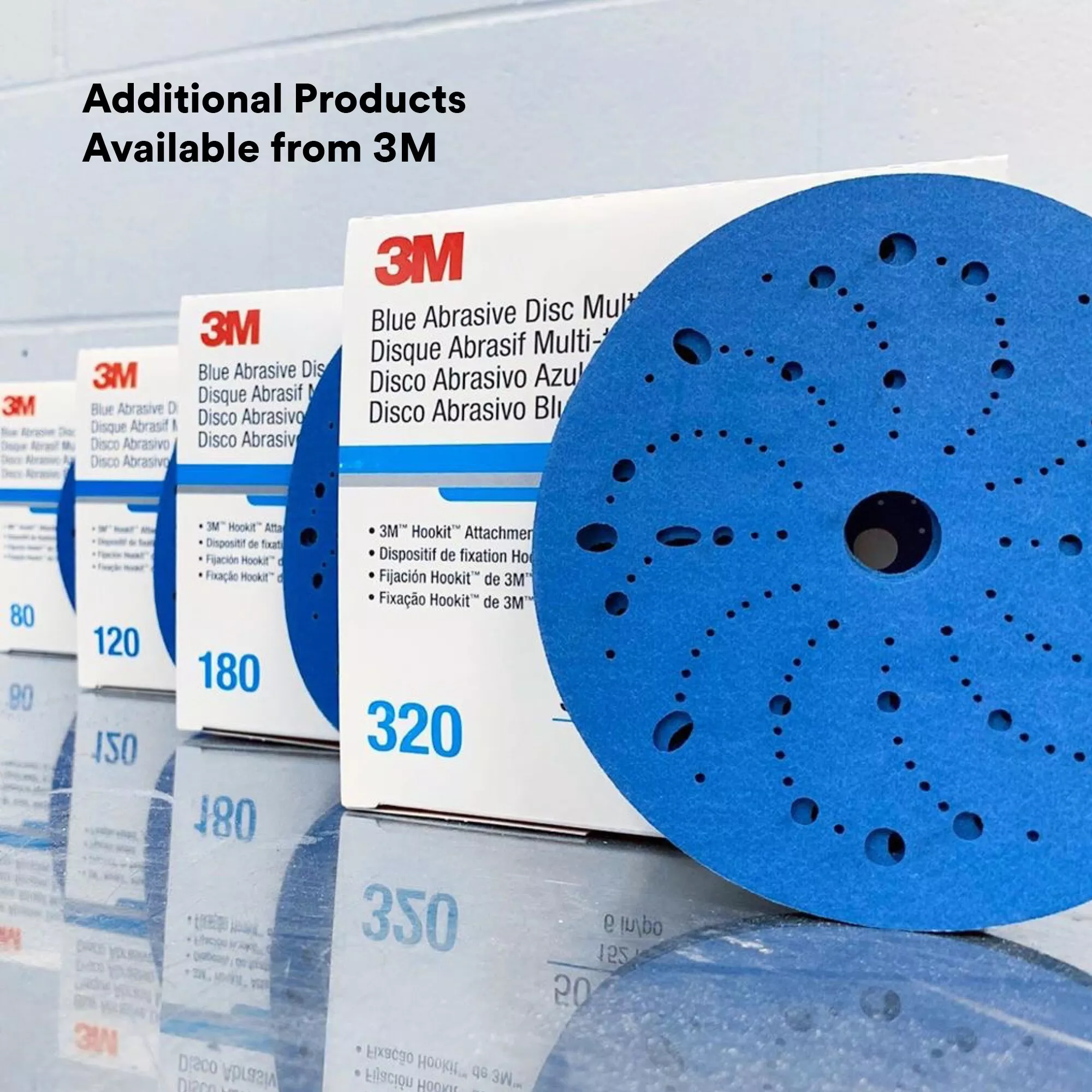 SKU 7100091244 | 3M™ Hookit™ Blue Abrasive Disc Multi-hole
