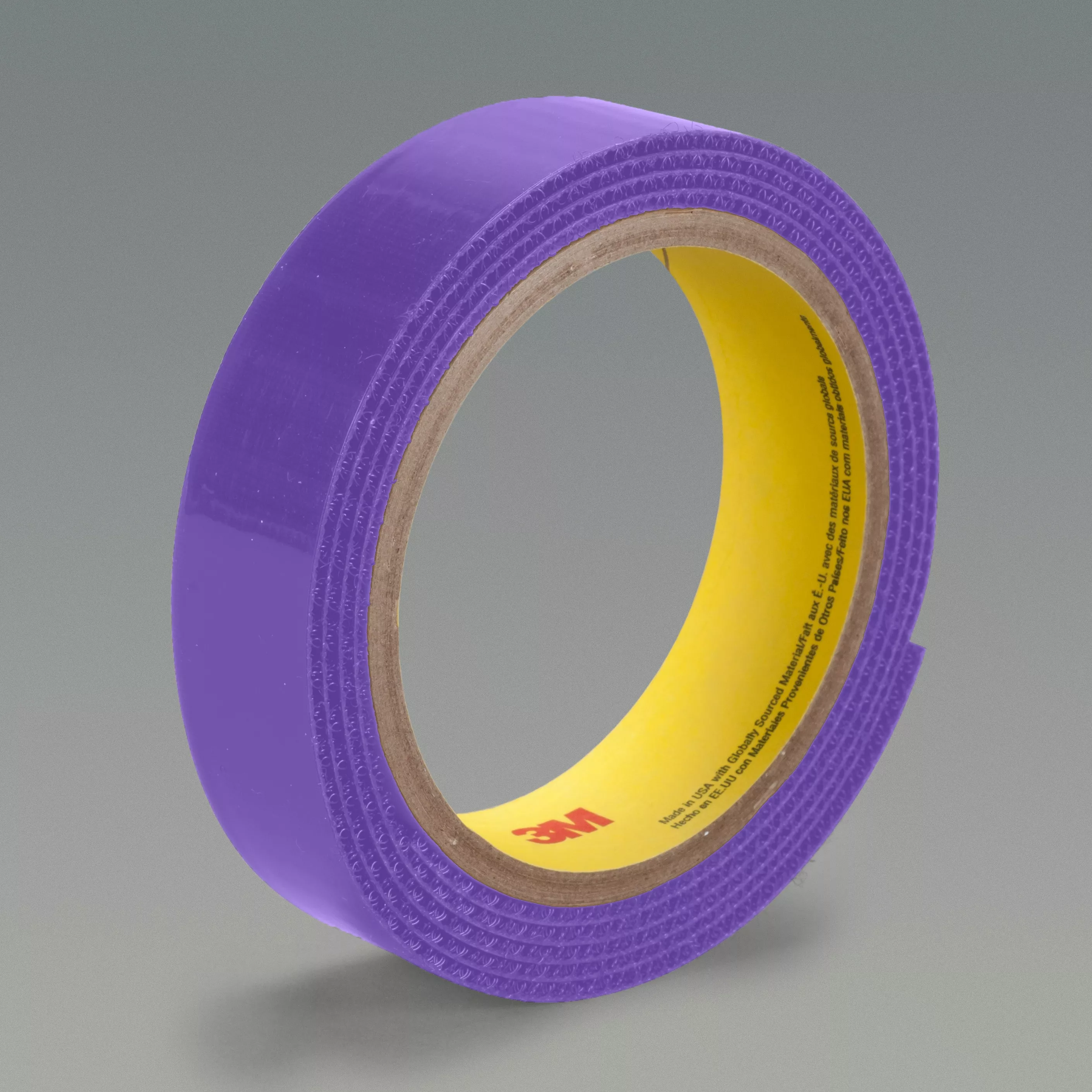 3M™ Loop Fastener SJ3401, Purple, 1 in x 50 yd, 12 rolls per case