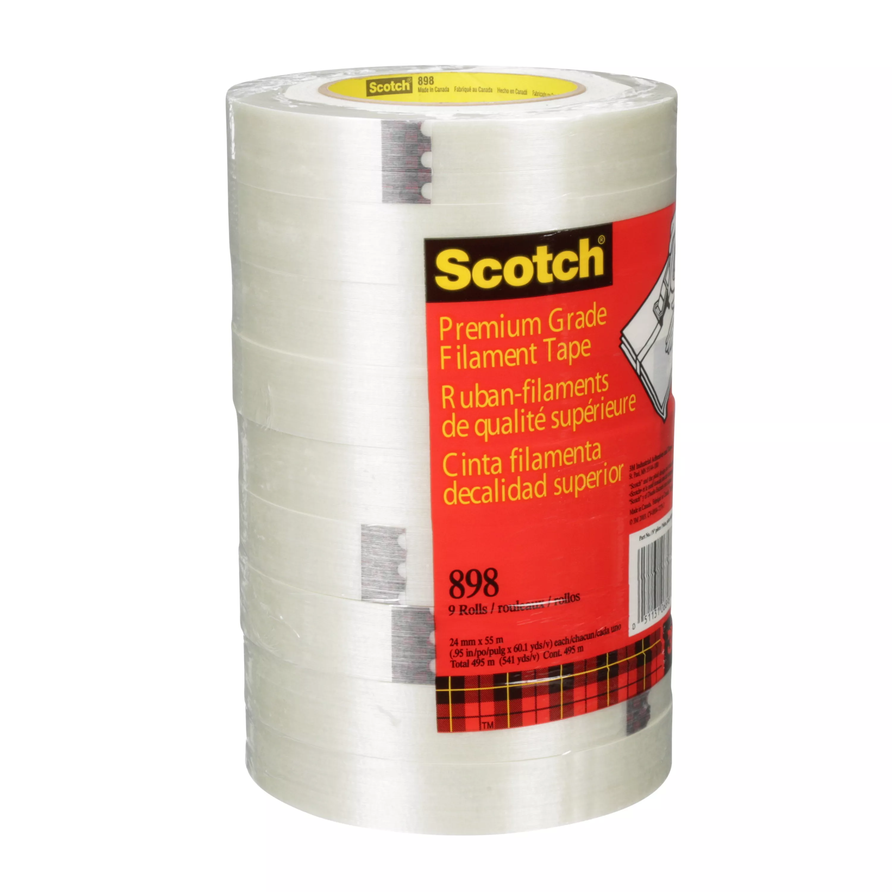 SKU 7000001229 | Scotch® Filament Tape 898