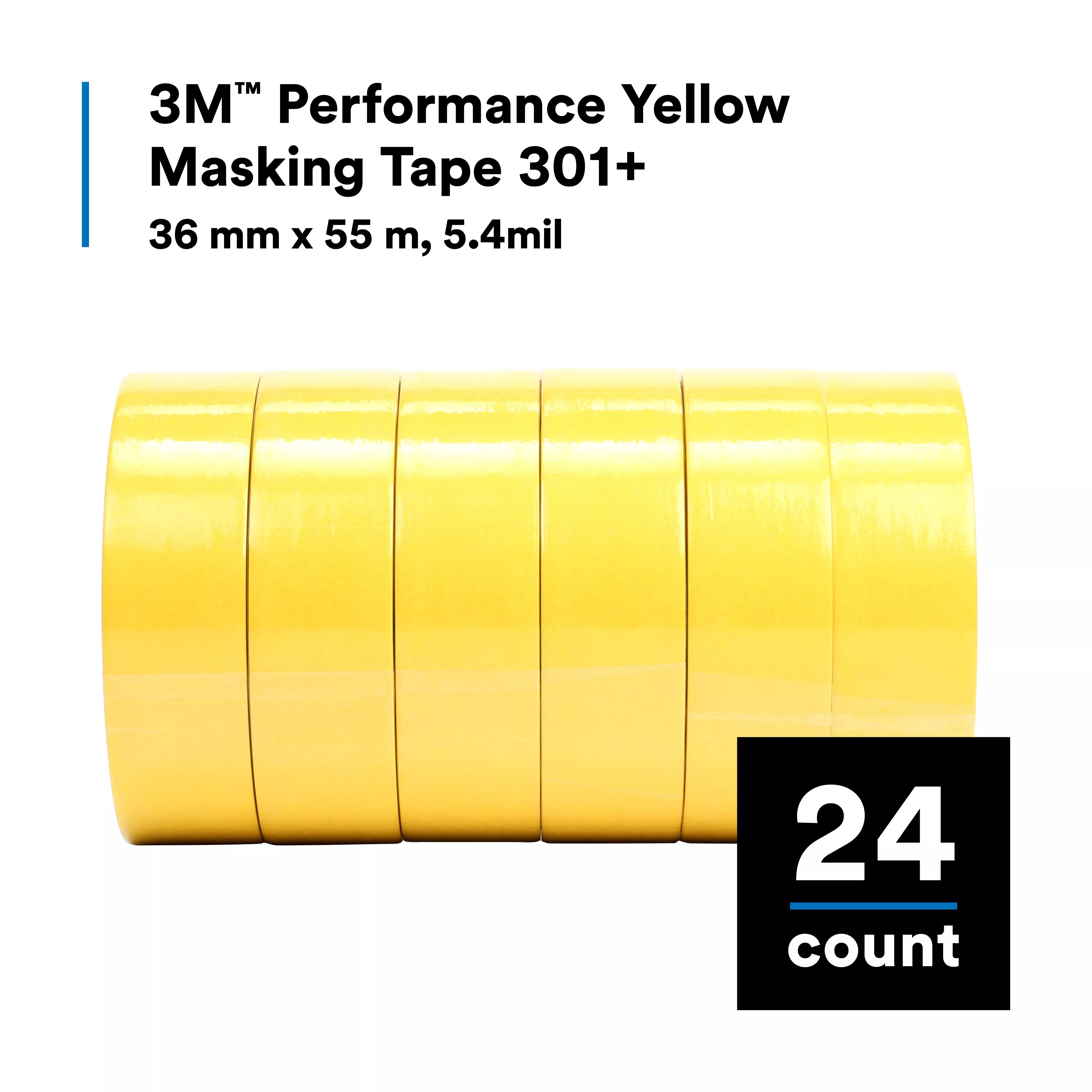 SKU 7000148421 | 3M™ Performance Yellow Masking Tape 301+