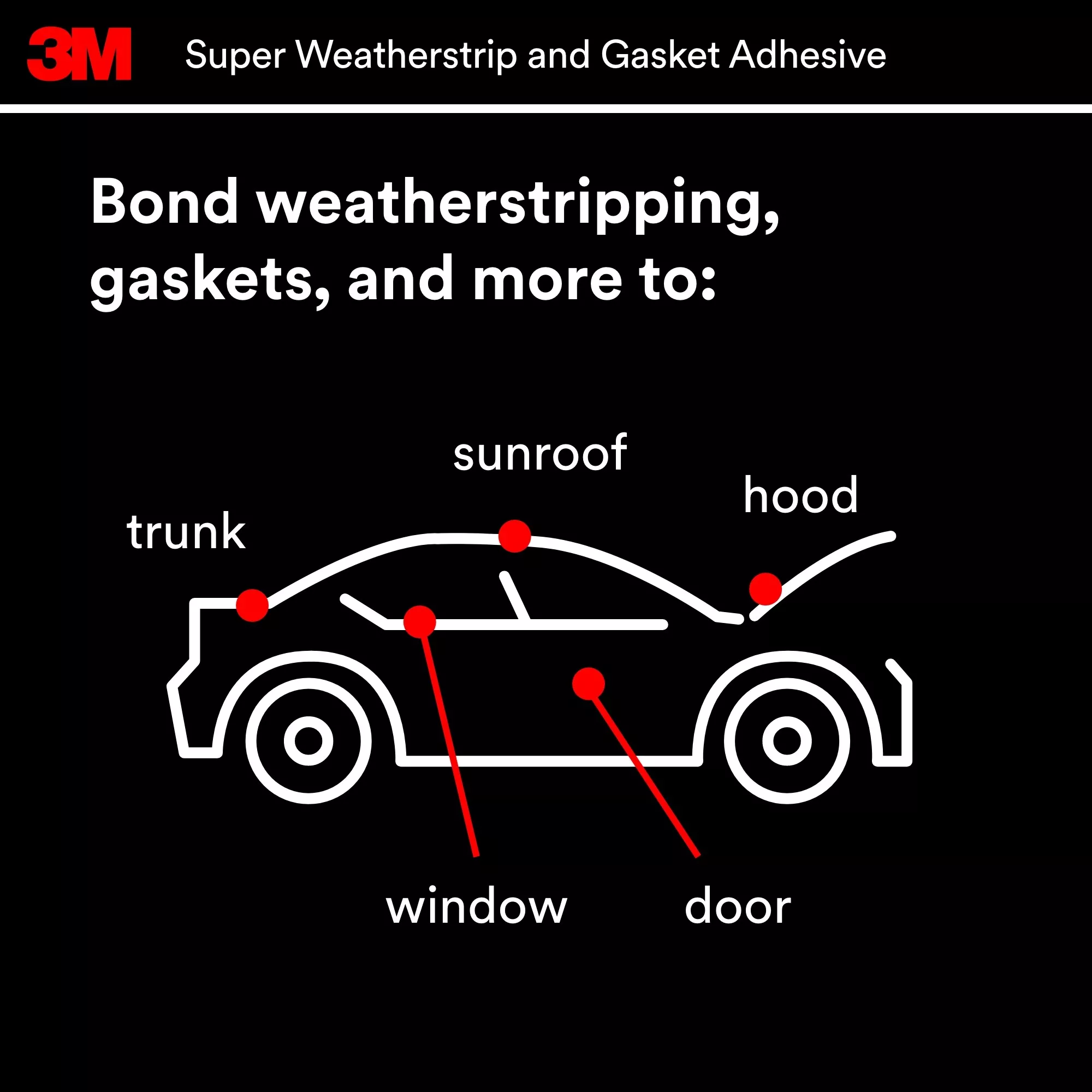 SKU 7000000456 | 3M™ Super Weatherstrip and Gasket Adhesive