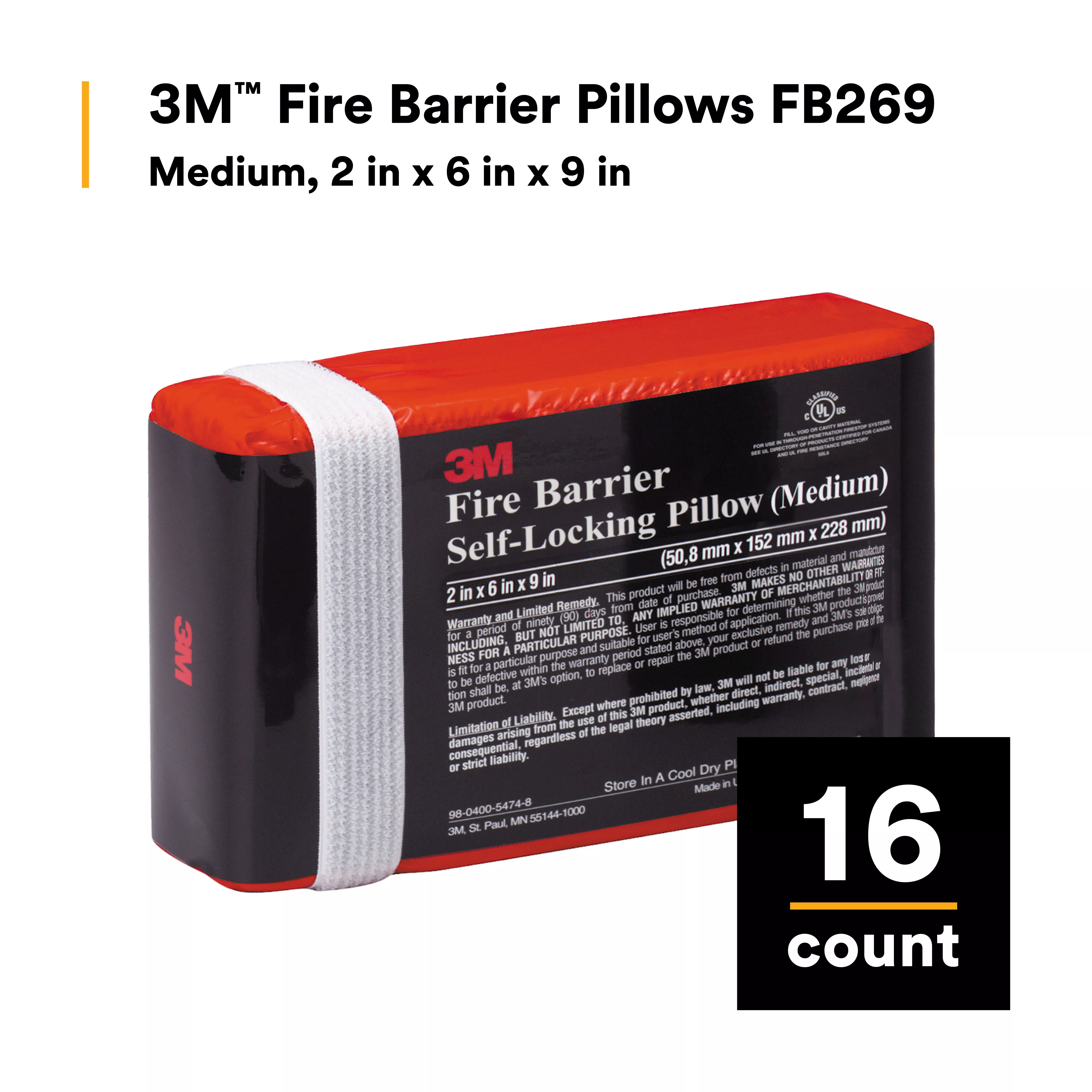 SKU 7100016178 | 3M™ Fire Barrier Pillows FB269
