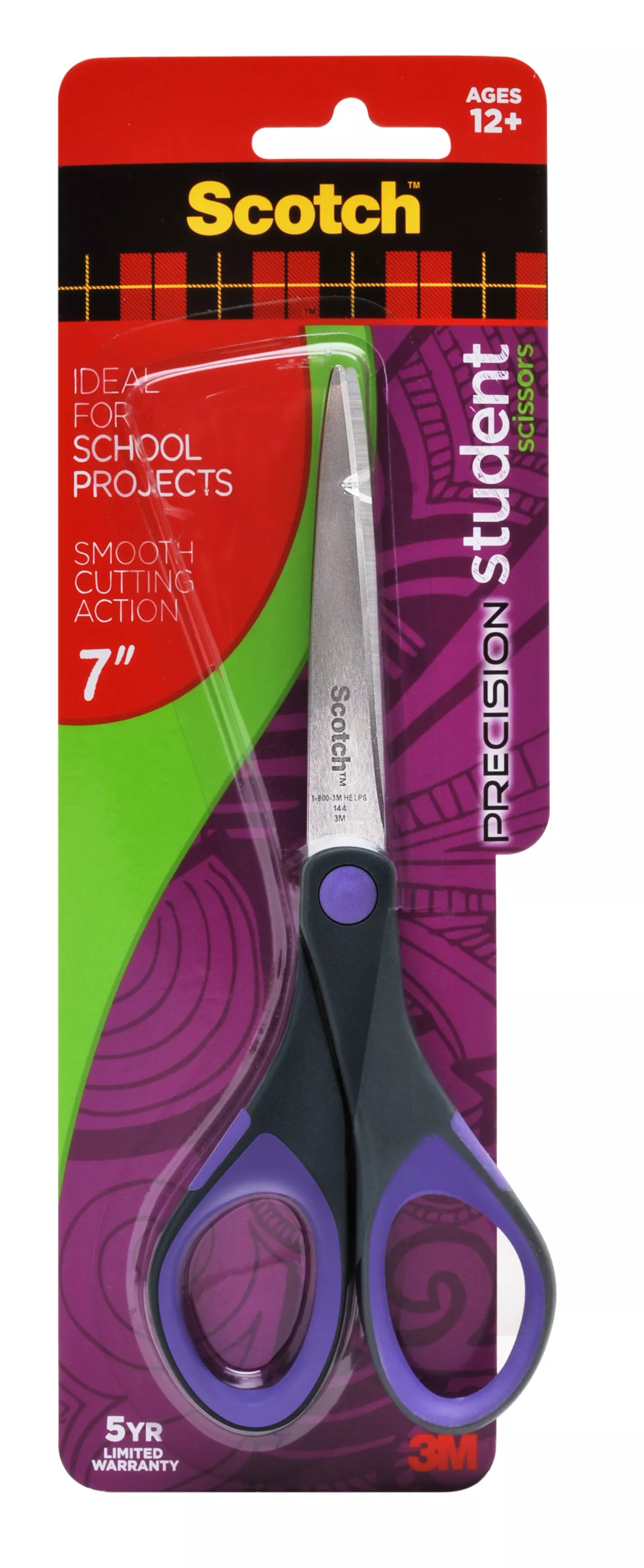 SKU 7010369831 | Scotch™ Precision Student Scissors 1447S-MIX