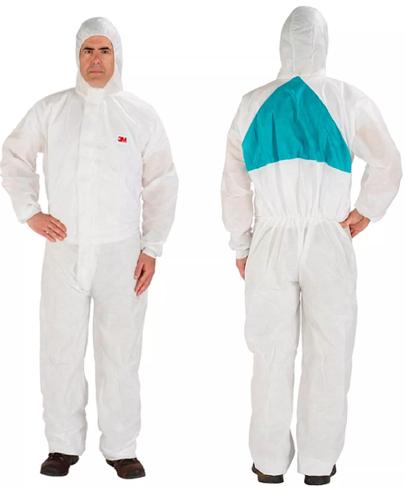 3M™ Disposable Protective Coverall 4520-M, White/Green, Type 5/6, 20
EA/Case