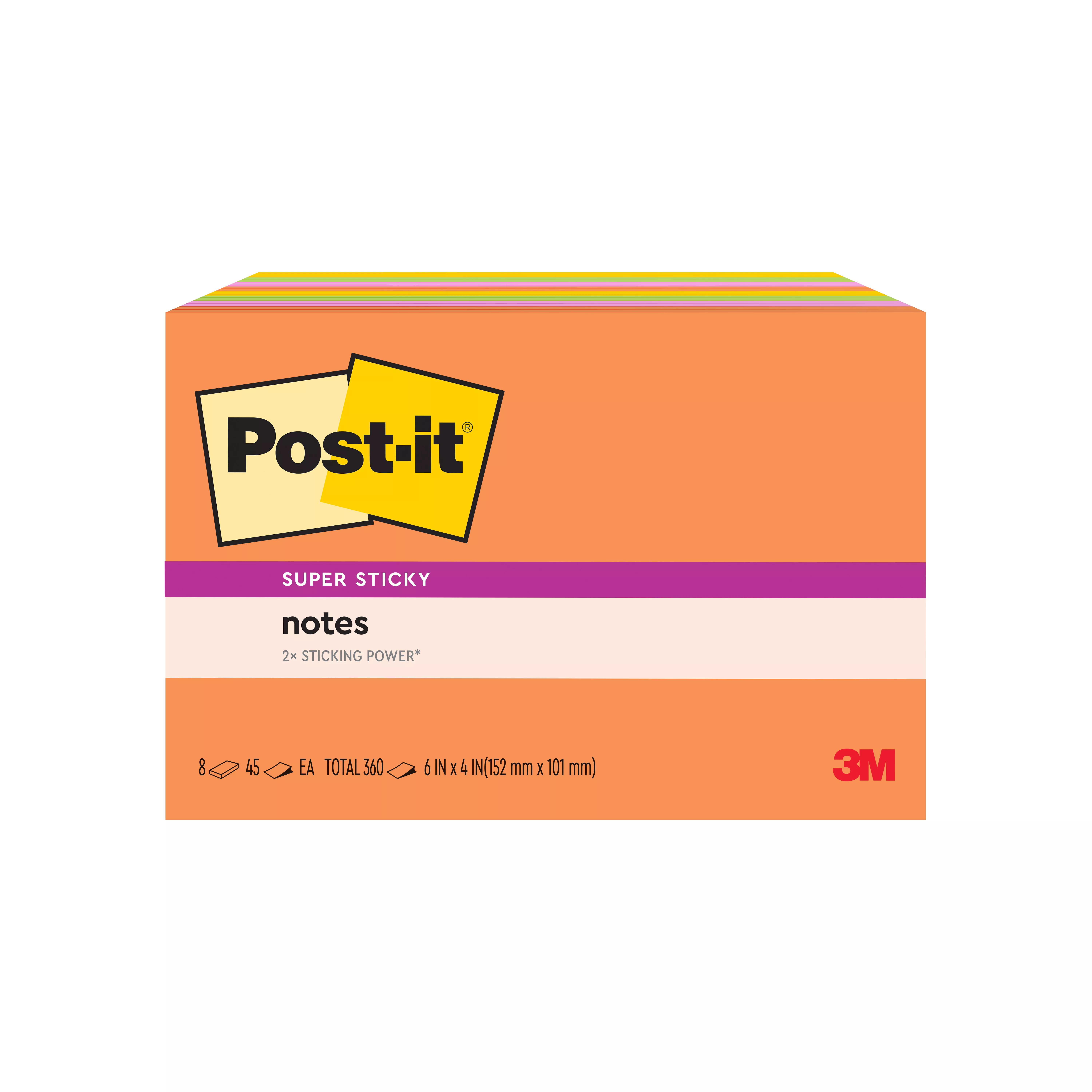 SKU 7100230035 | Post-it® Super Sticky Notes 6445-SSP