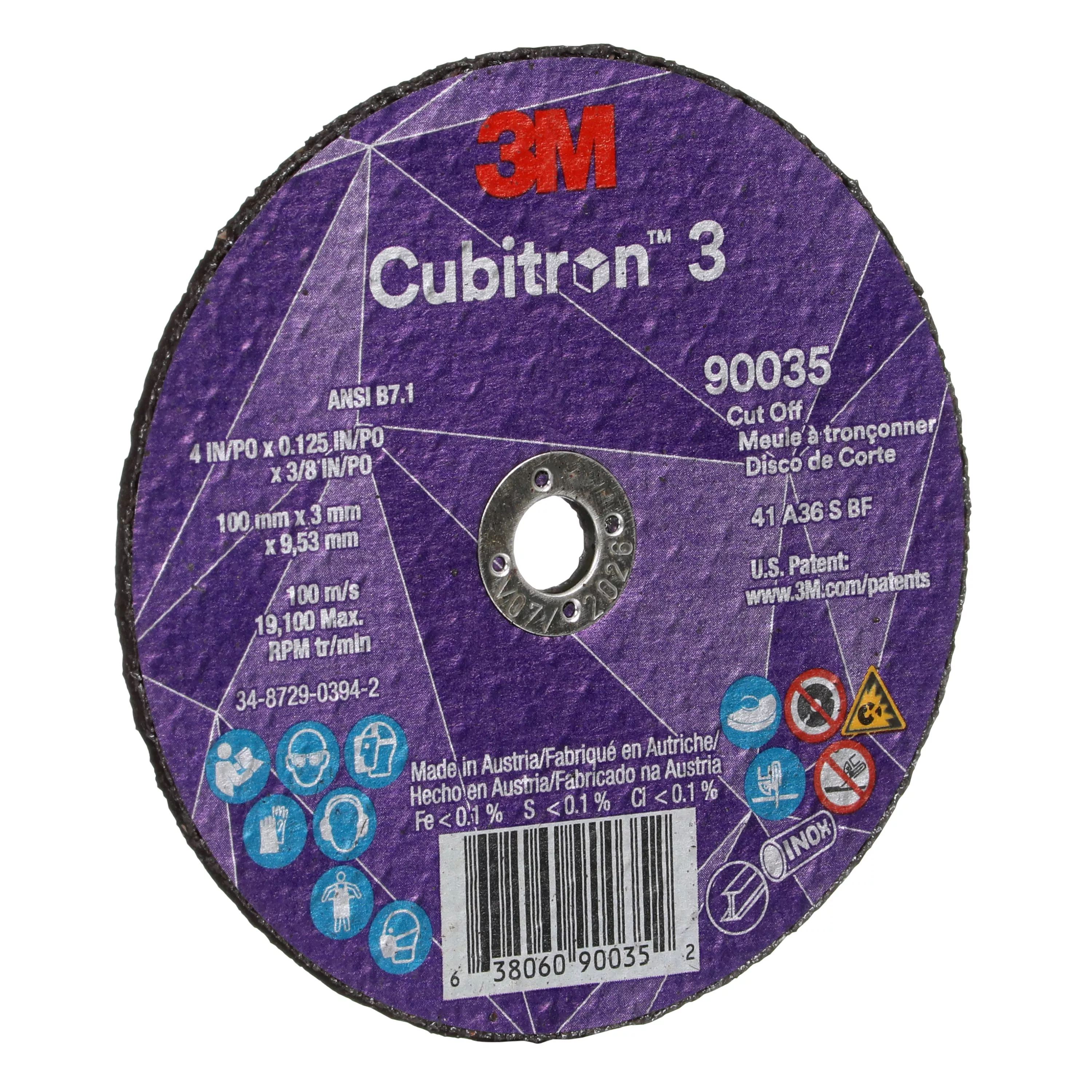UPC 00638060900352 | 3M™ Cubitron™ 3 Cut-Off Wheel