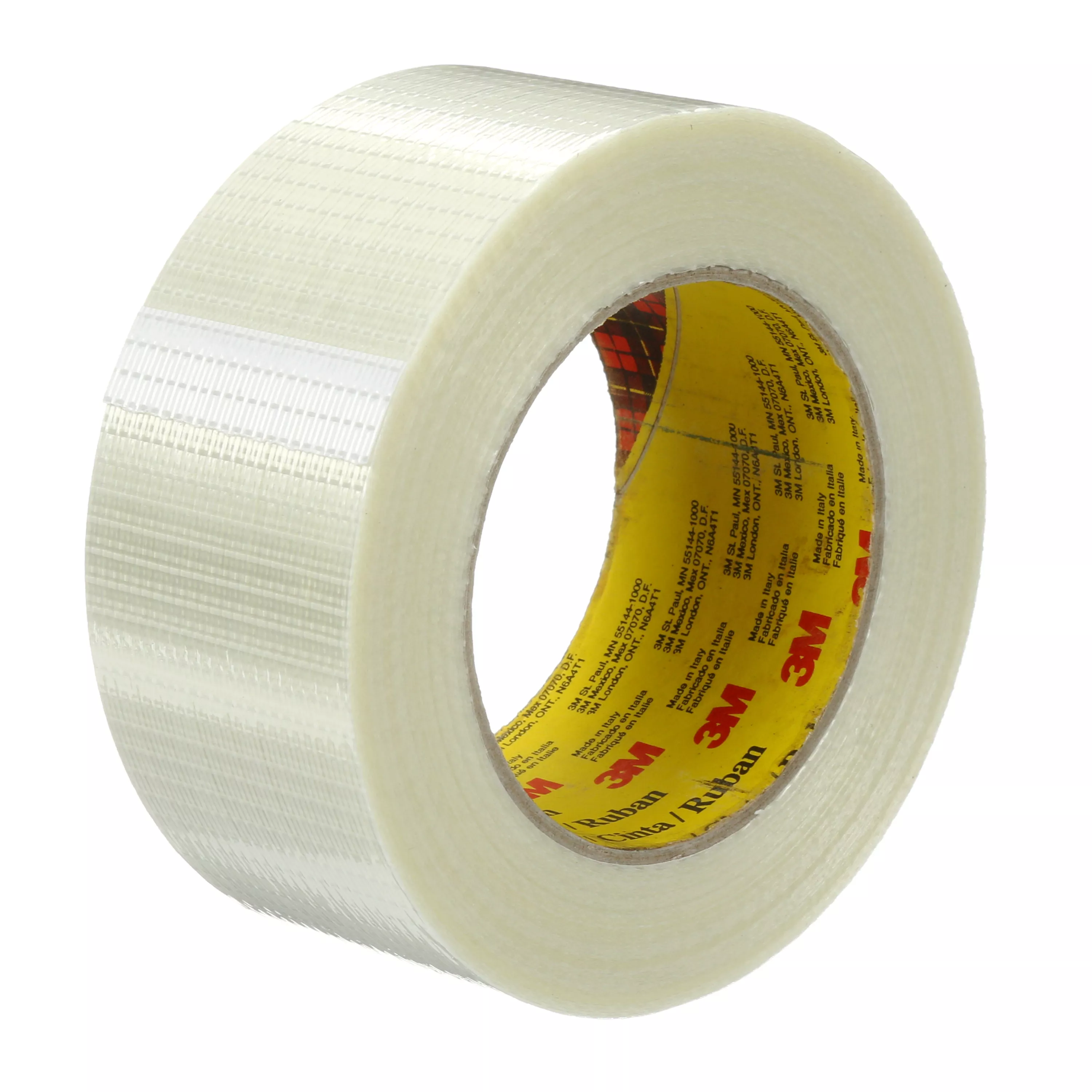 Scotch® Bi-Directional Filament Tape 8959, Clear, 50 mm x 50 m, 5.7 mil,
18 Roll/Case