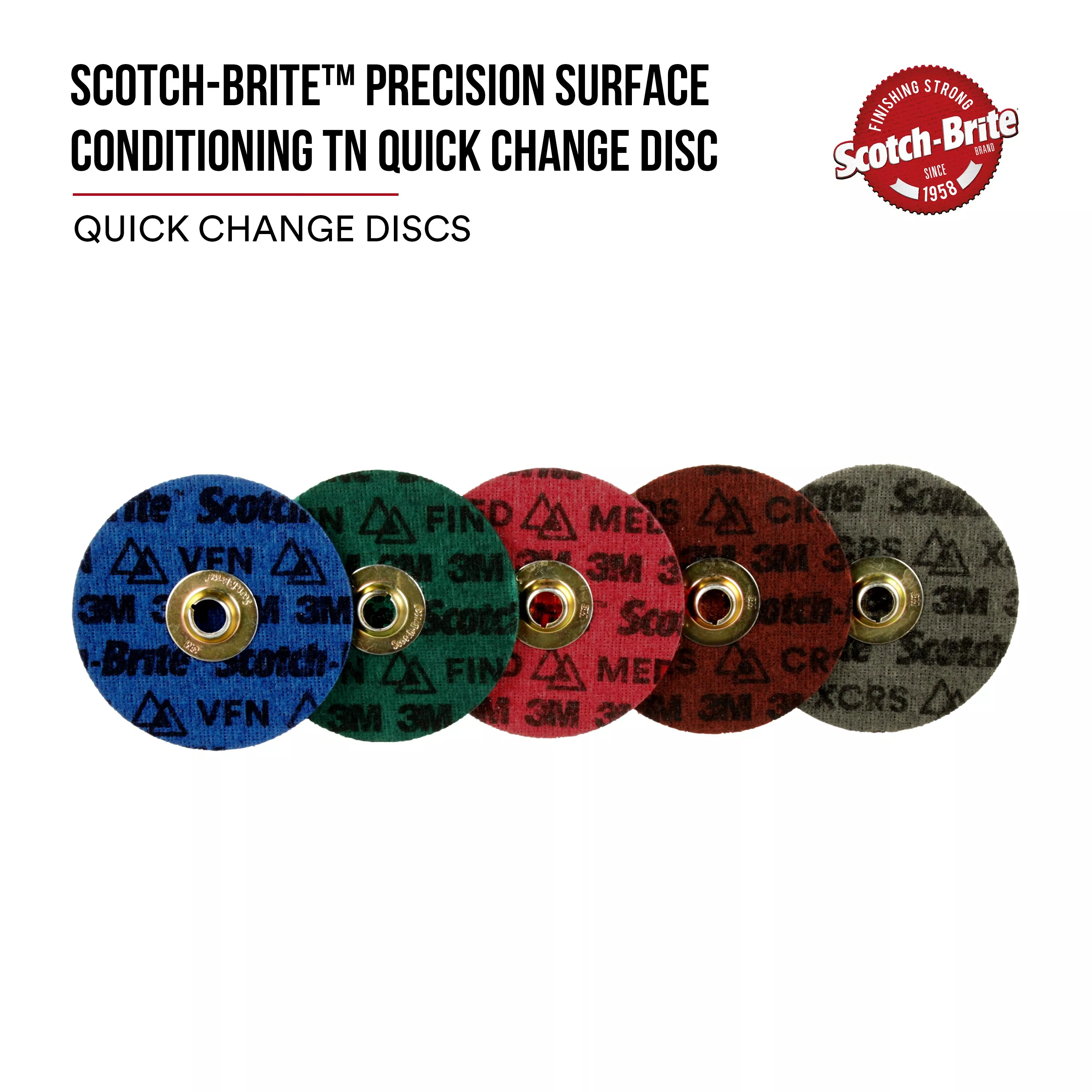 Product Number PN-DN | Scotch-Brite™ Precision Surface Conditioning TN Quick Change Disc