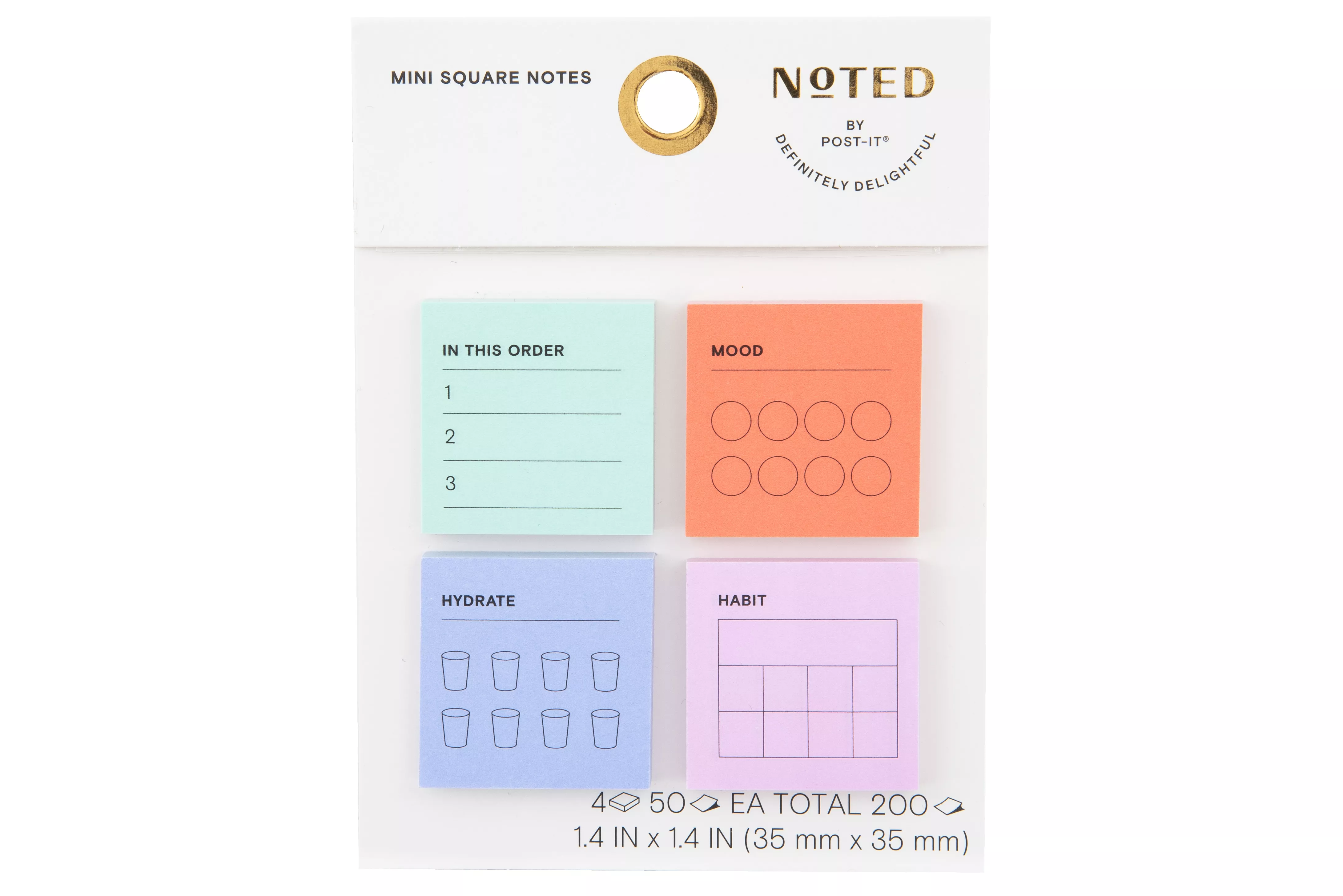 Post-it® Mini Notes NTD8-MINI-1, 1.4 in x 1.4 in (35 mm x 35 mm)