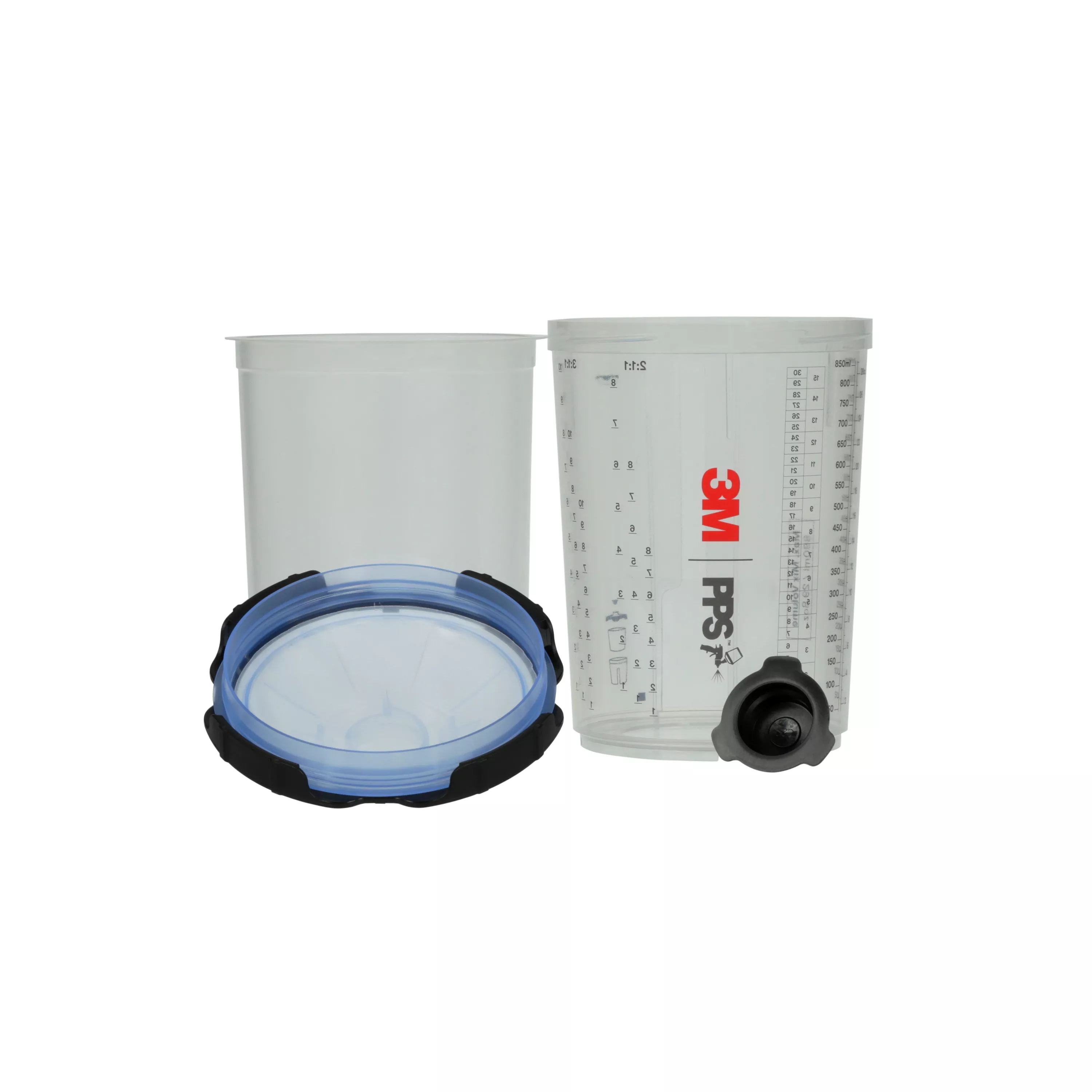 3M™ PPS™ Series 2.0 Spray Cup System Kit 26325, Large (28 fl oz, 850
mL), 125 Micron Filter, 1 Kit/Case