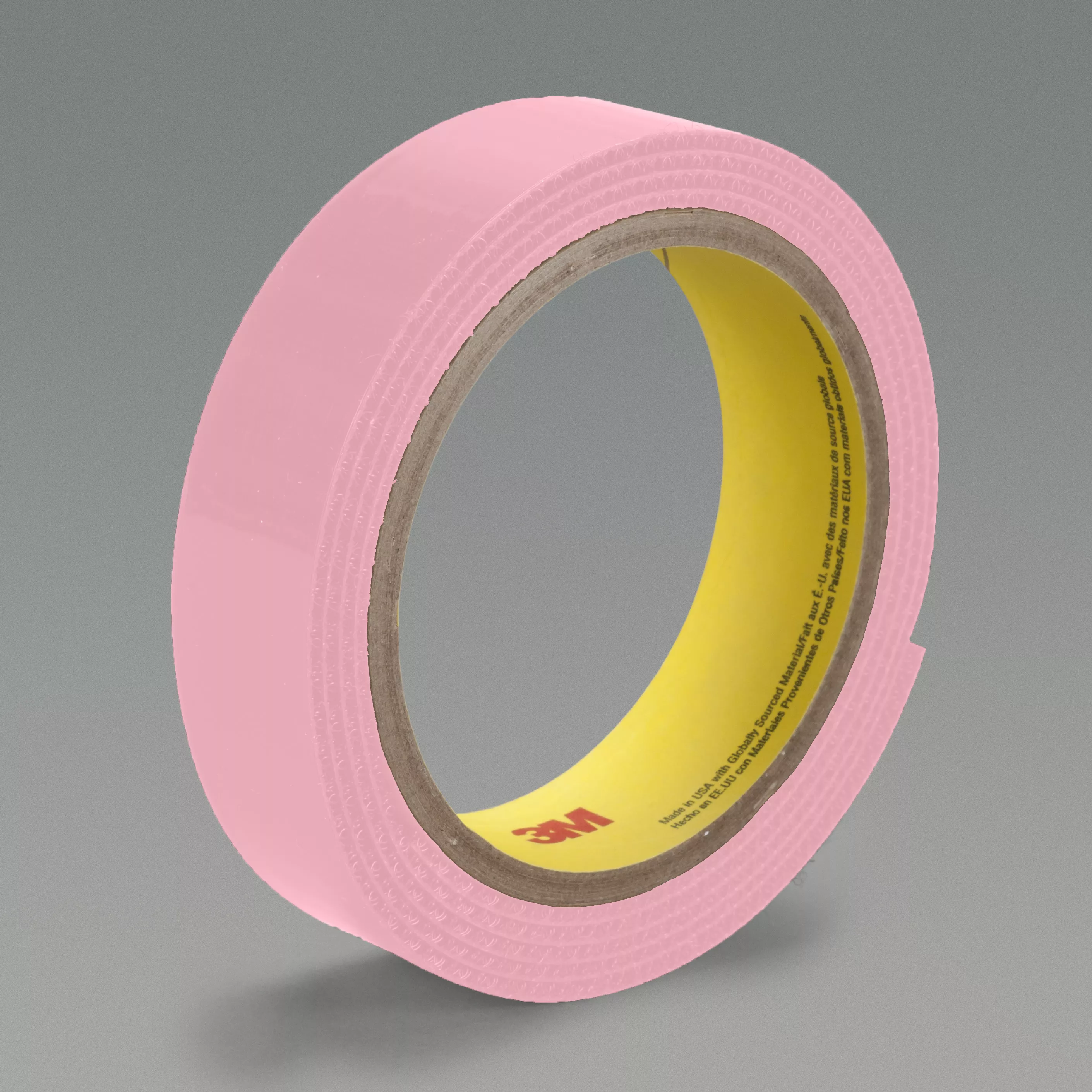 3M™ Loop Fastener SJ3401, Pink, 1 in x 50 yd, 12 rolls per case