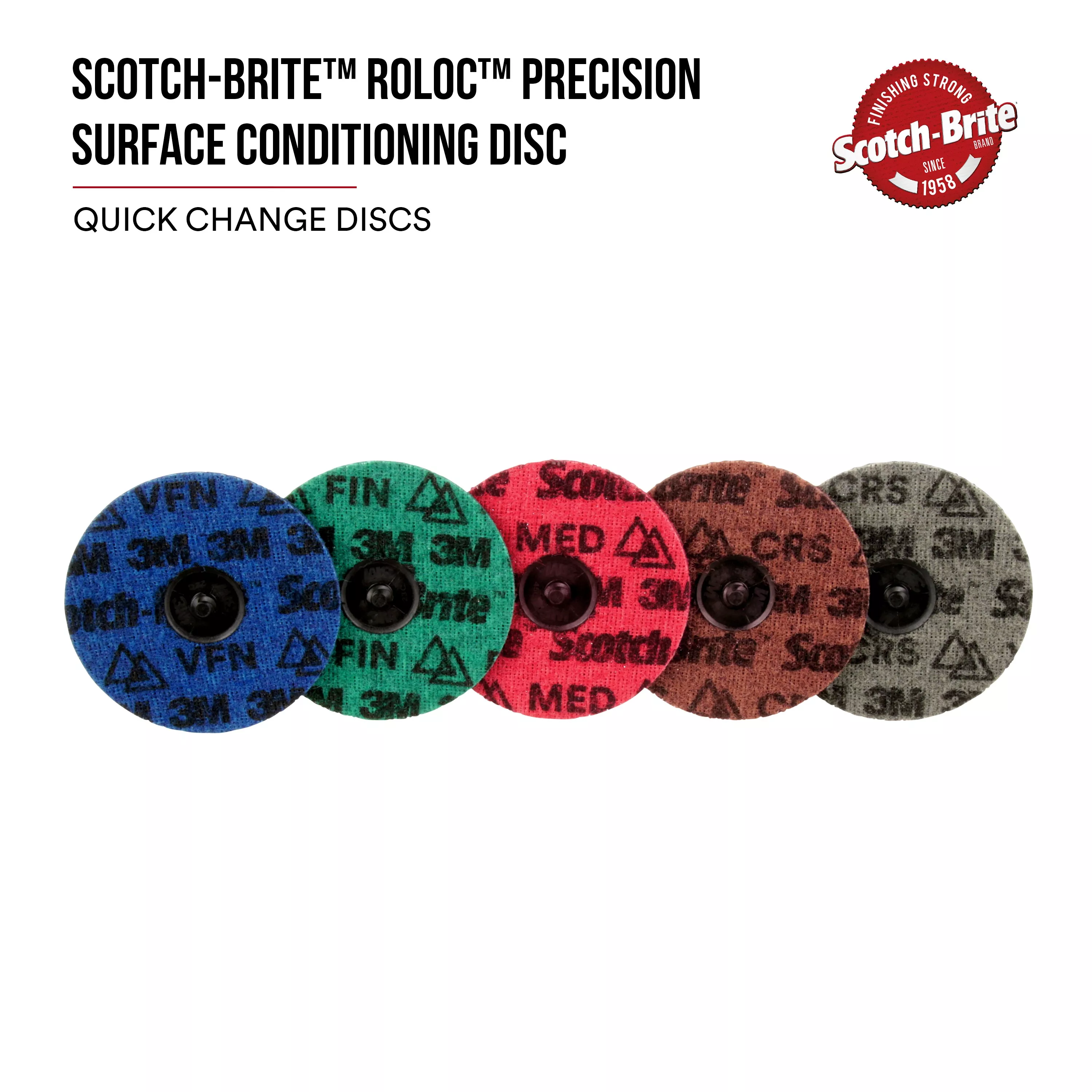 Product Number PN-DS | Scotch-Brite™ Roloc™ Precision Surface Conditioning Disc