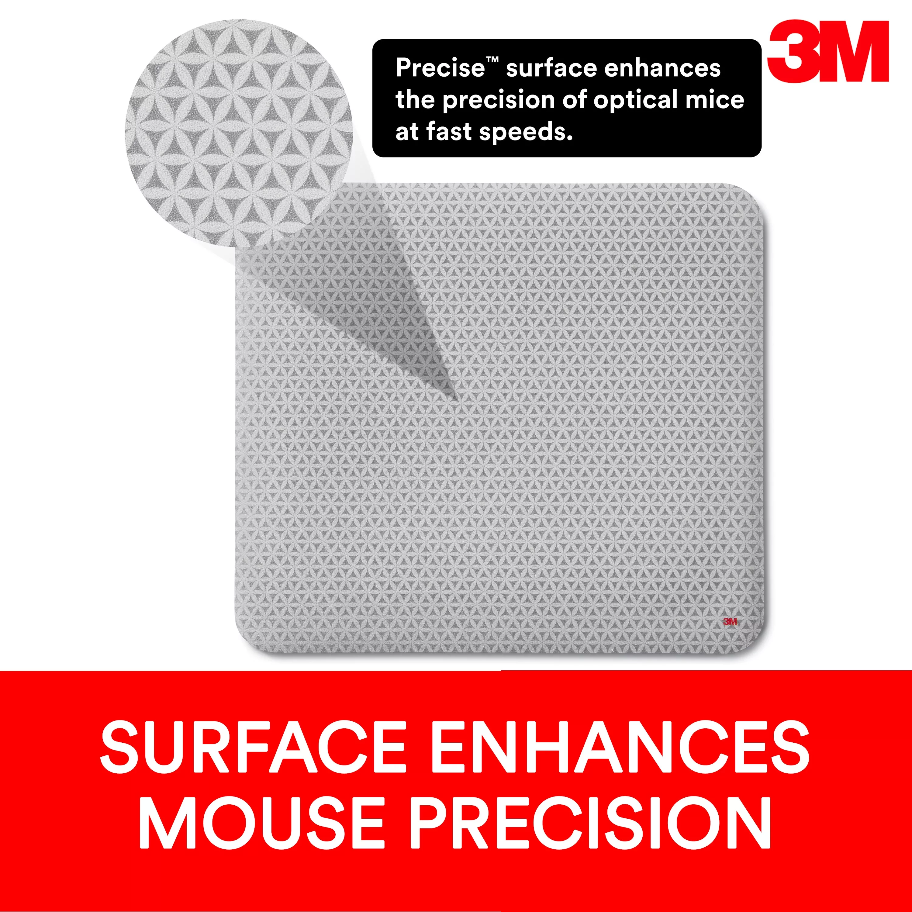Product Number MP200PS | 3M™ Precise™ Mouse Pad Enhances the Precision of Optical Mice 