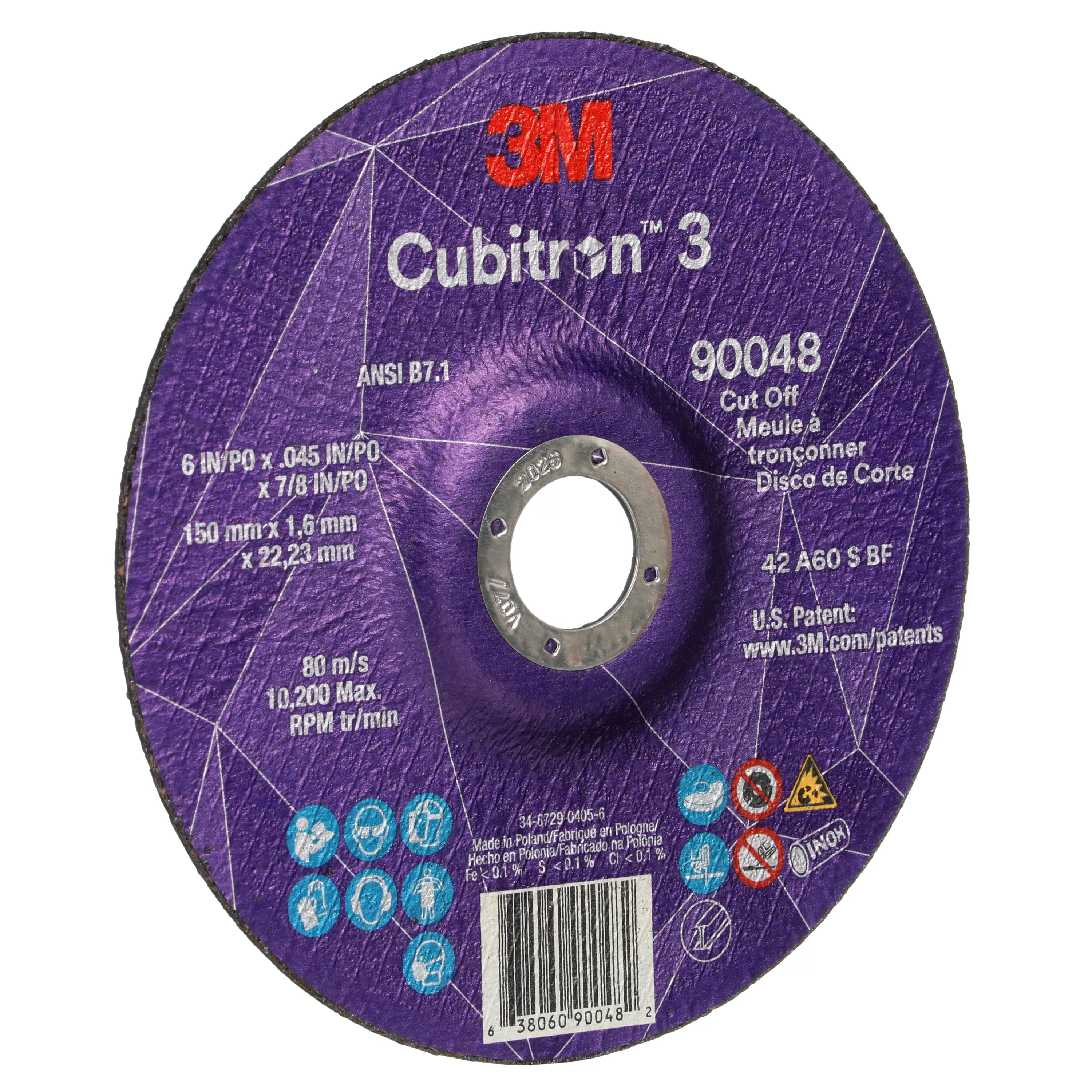 UPC 00638060900482 | 3M™ Cubitron™ 3 Cut-Off Wheel