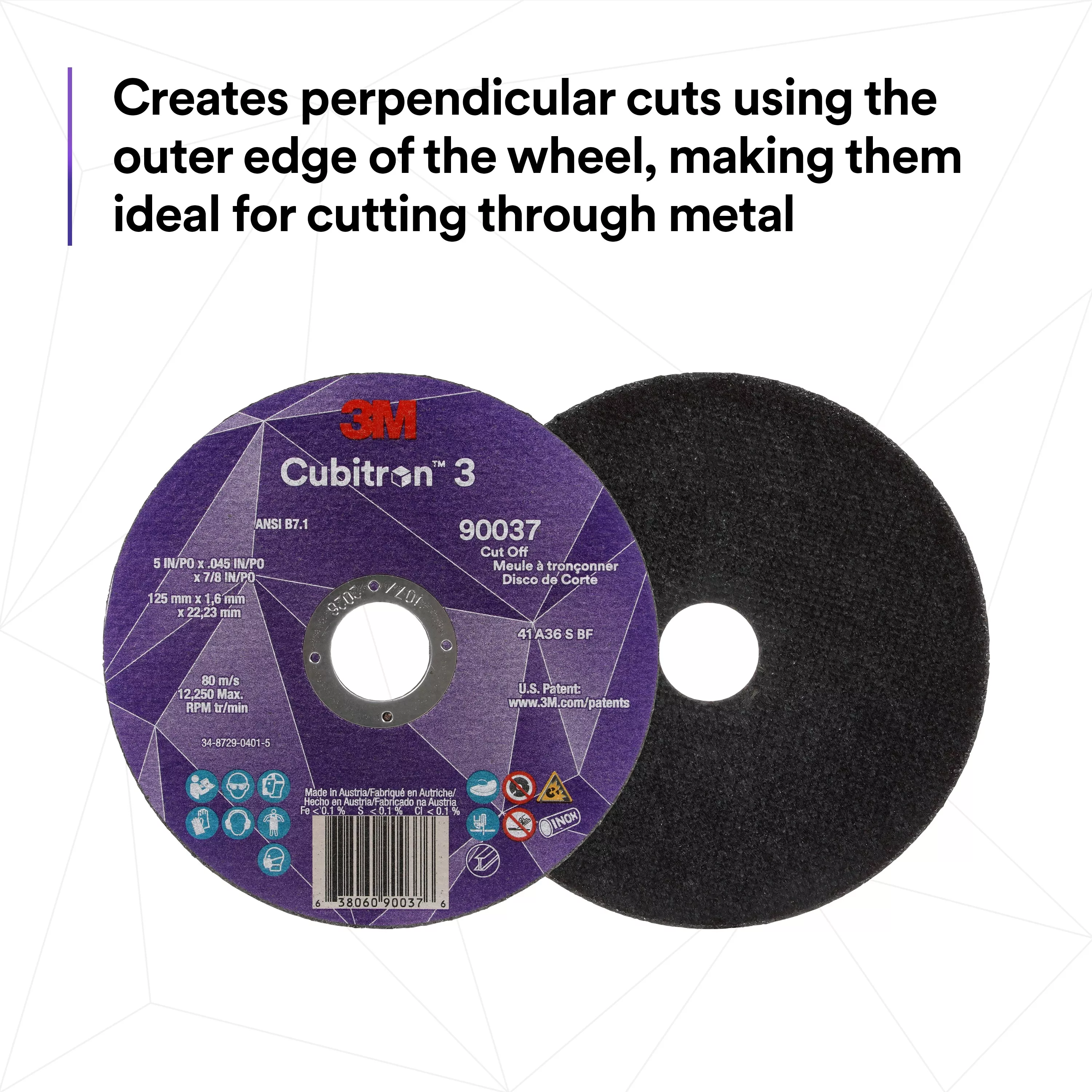 Product Number 90035 | 3M™ Cubitron™ 3 Cut-Off Wheel
