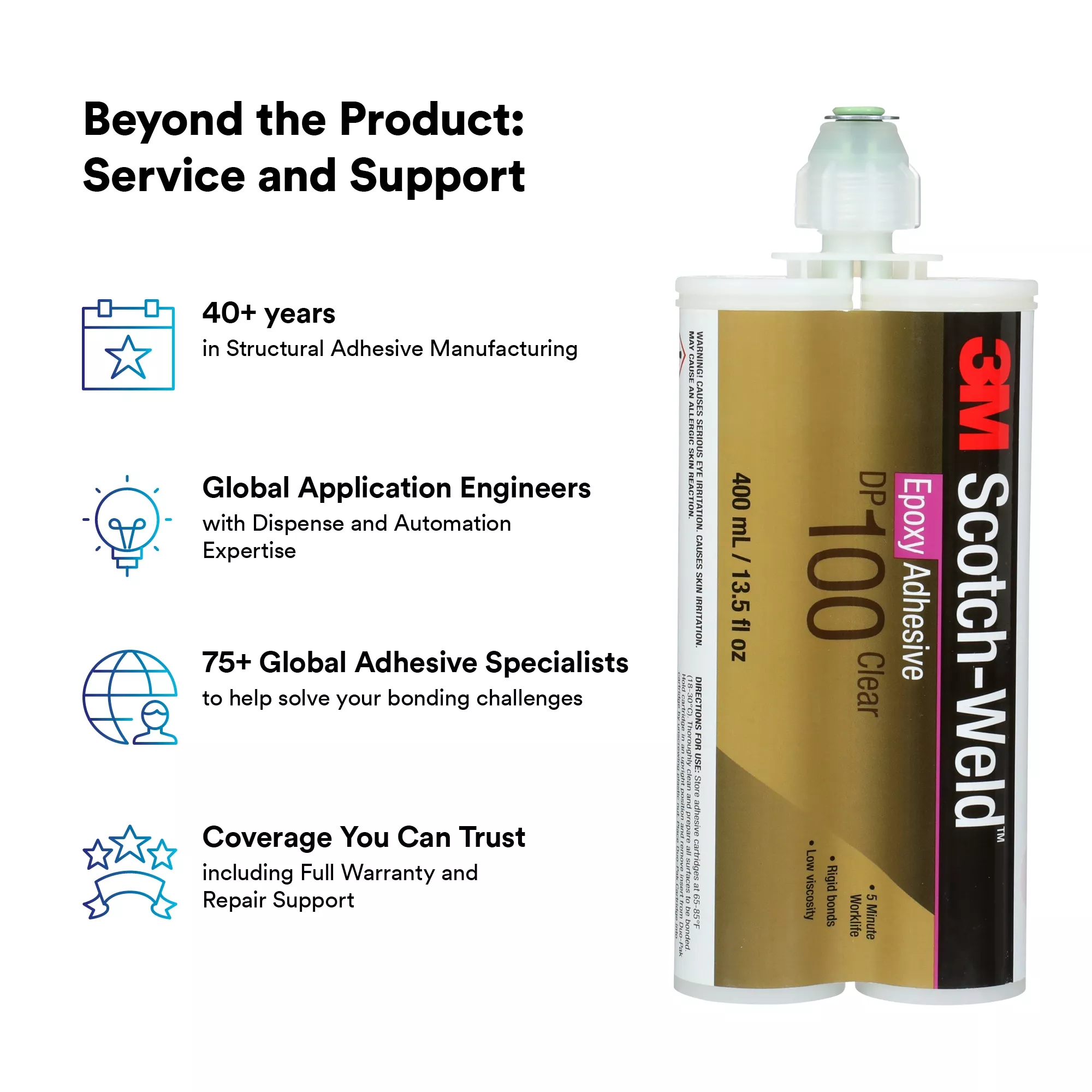 SKU 7100069498 | 3M™ Scotch-Weld™ Epoxy Adhesive DP100 Plus