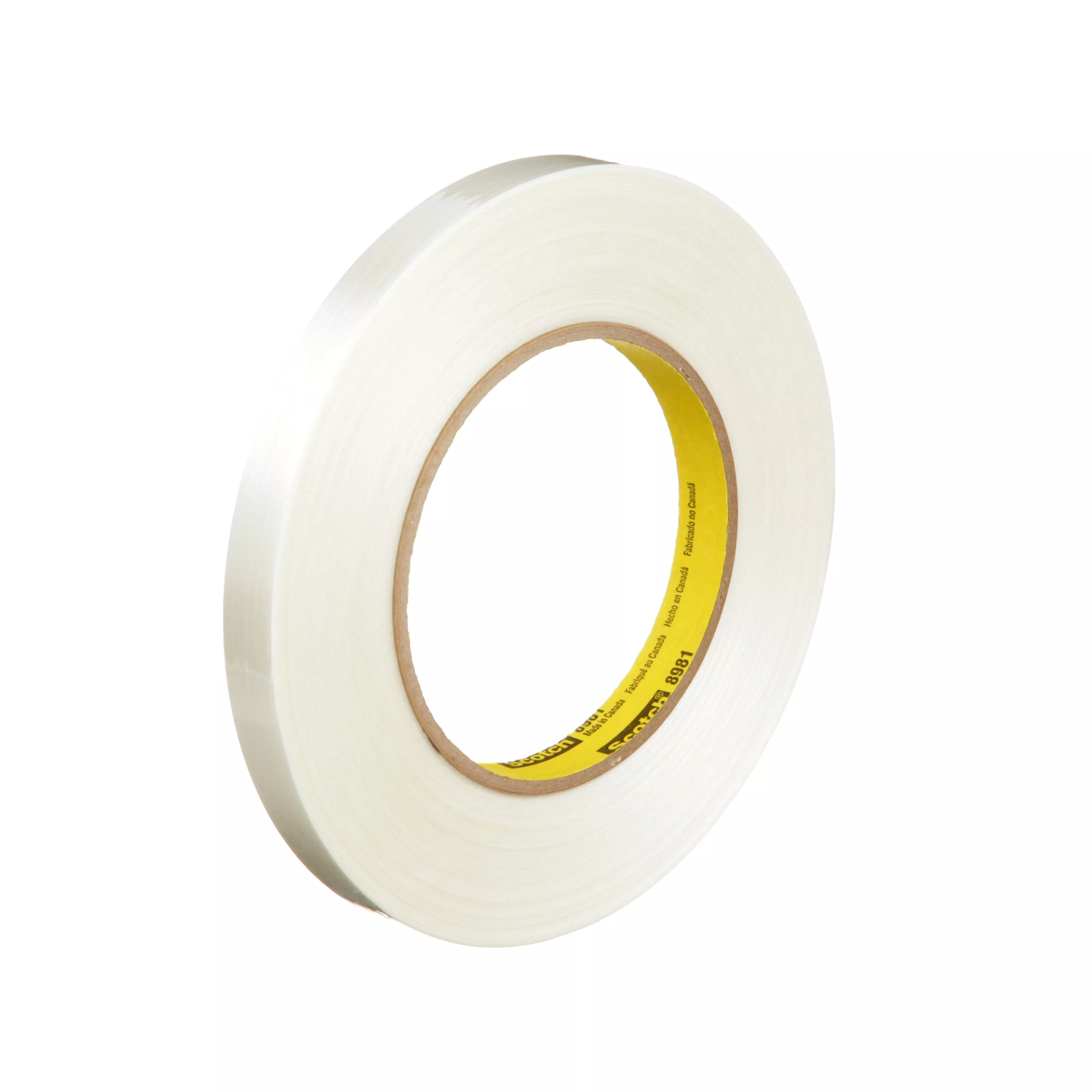 Scotch® Filament Tape 8981, Clear, 12 mm x 55 m, 6.6 mil, 72 Roll/Case