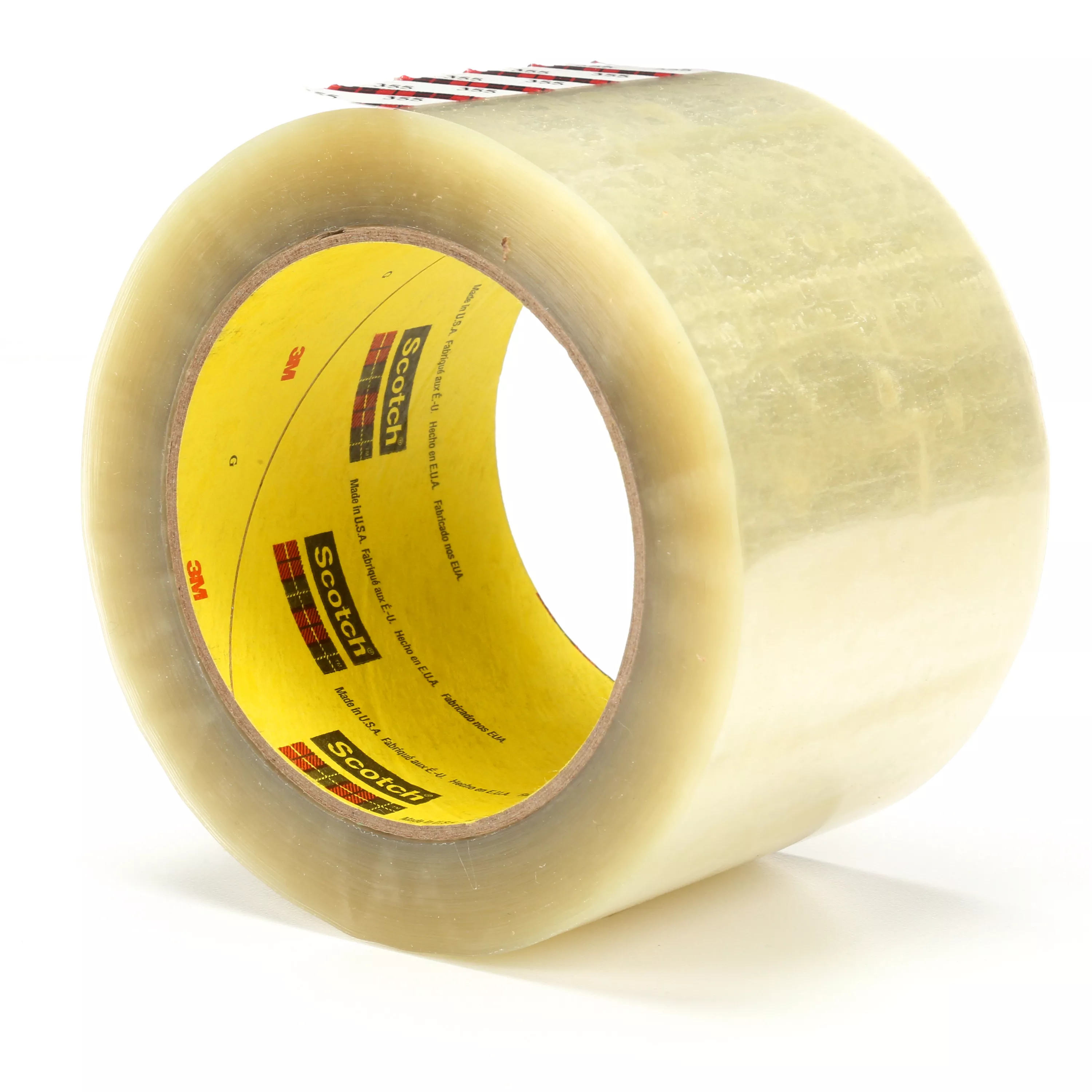 Scotch® Box Sealing Tape 355, Clear, 72 mm x 50 m, 24/Case