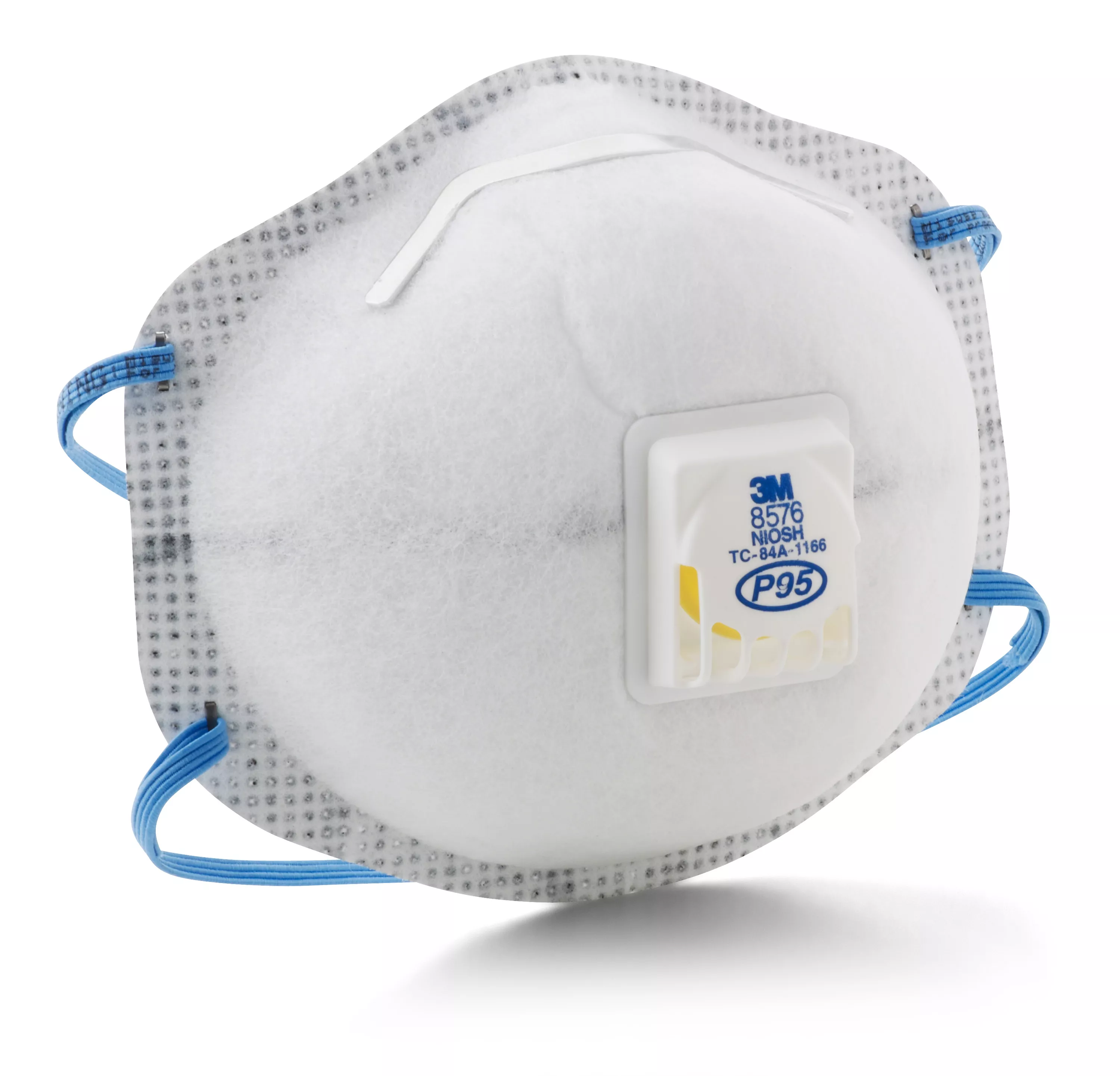 3M™ Particulate Respirator 8576, P95, with Nuisance Level Acid Gas Relief, 80 ea/Case