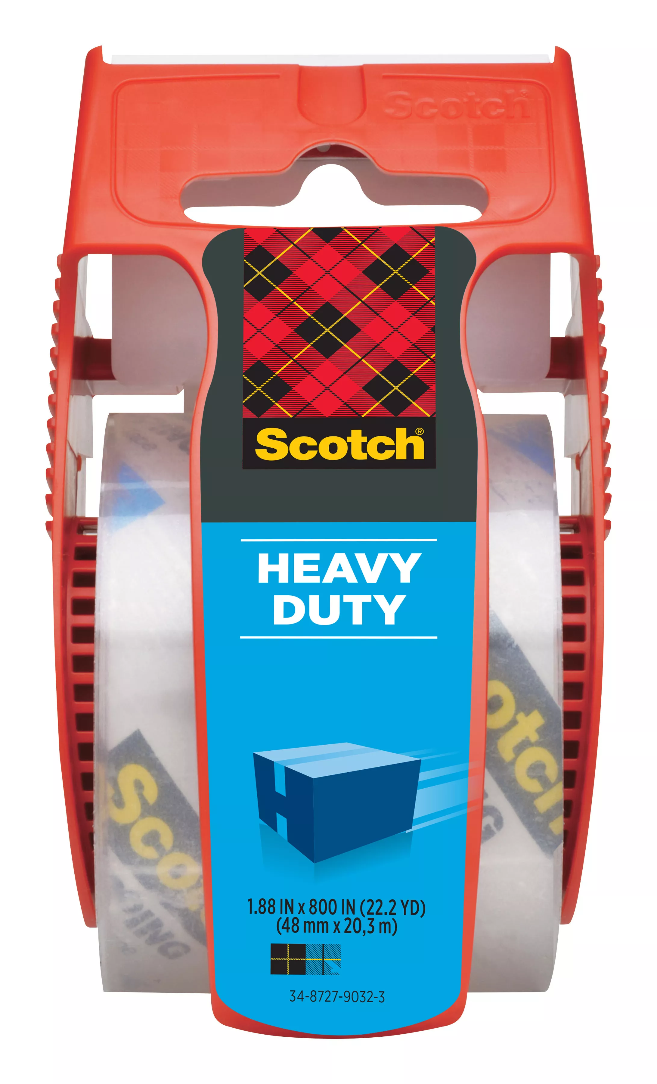 Scotch® Heavy Duty Shipping Packaging Tape 142, 1.88 in x 800 in