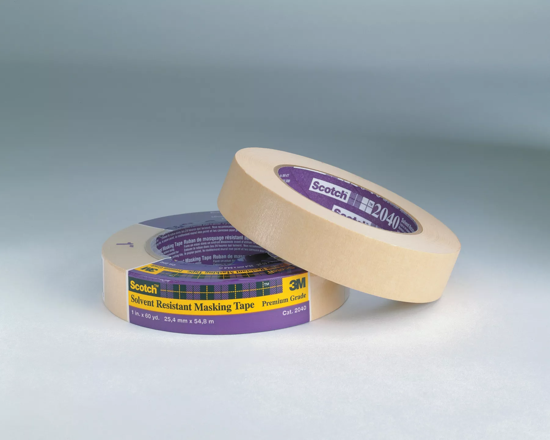 Scotch® Solvent Resistant Masking Tape 2040-24A-BK, 24 mm x 55 m, 36 per
case