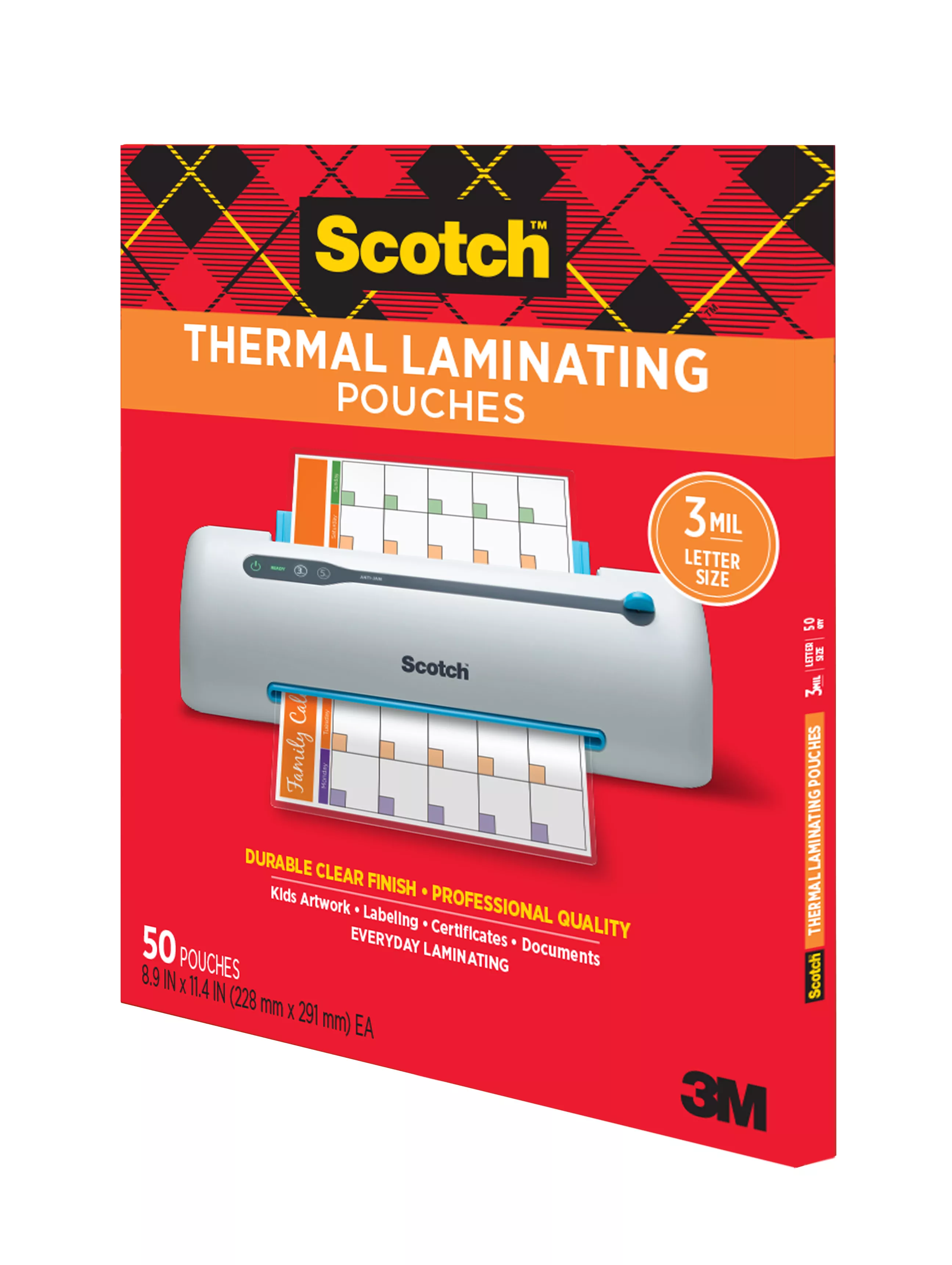 SKU 7100258411 | Scotch™ Thermal Pouches TP3854-50