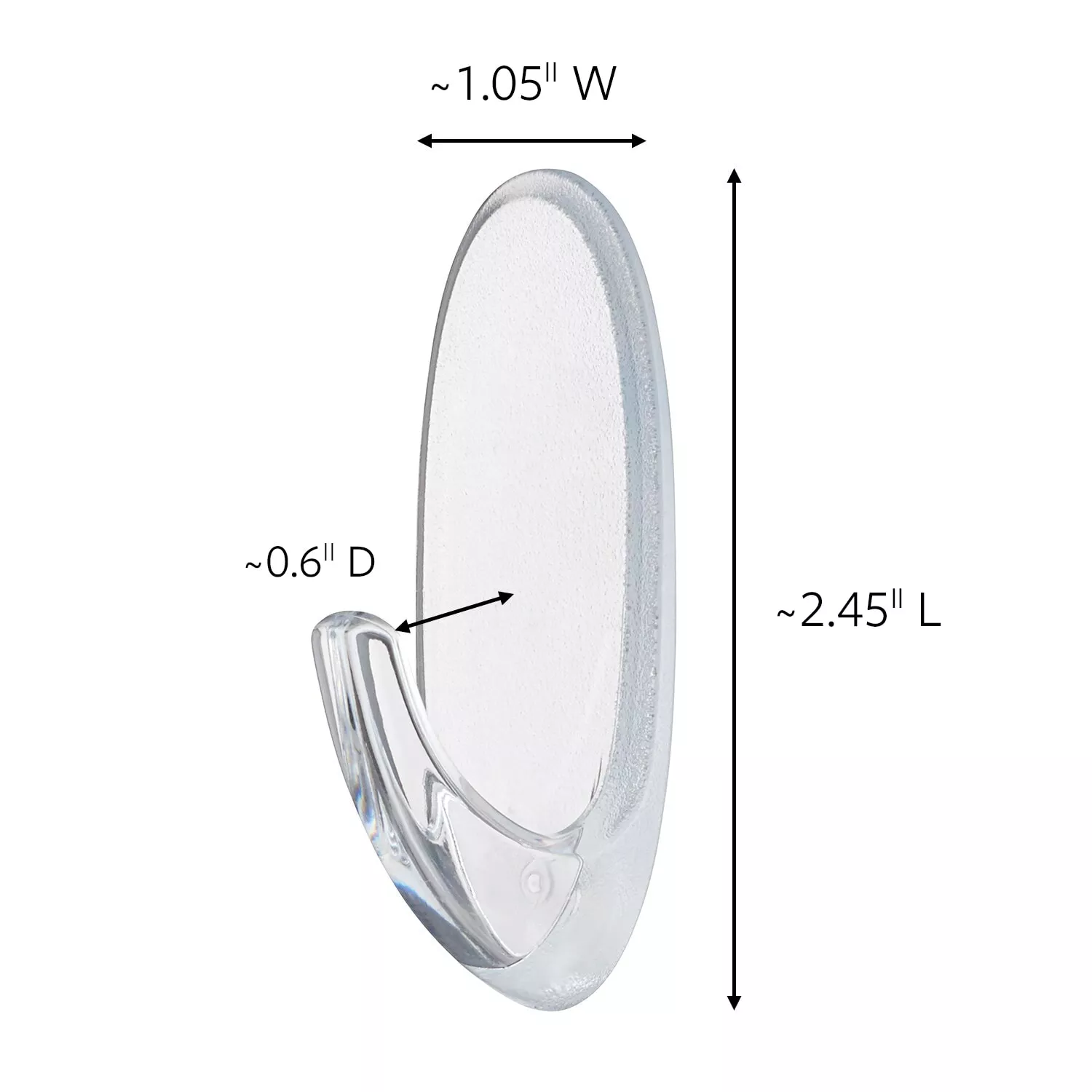 Product Number 17091CLR | Command™ Clear Medium Hooks