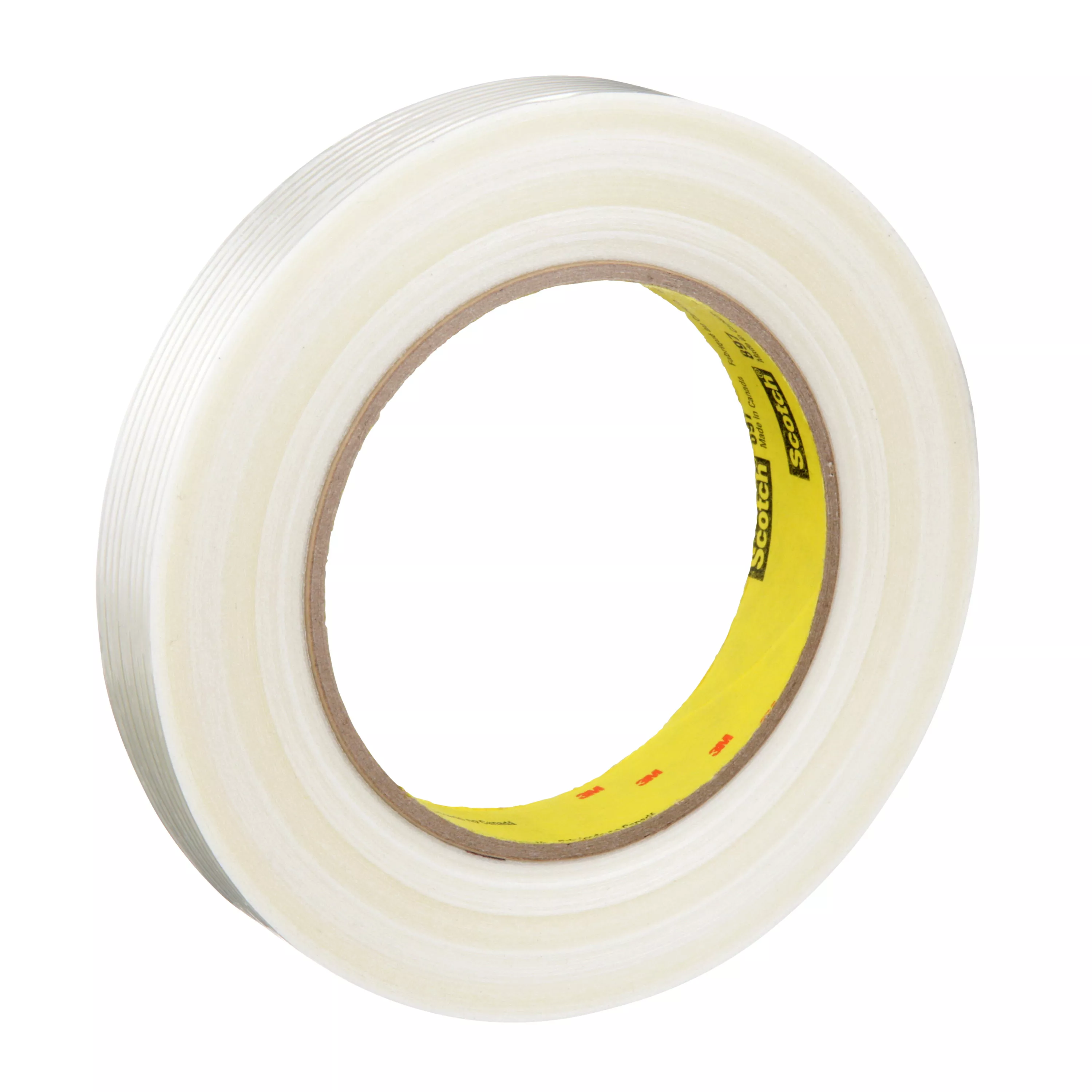 Scotch® Filament Tape 897, Clear, 12 mm x 55 m, 5 mil, 72 Roll/Case