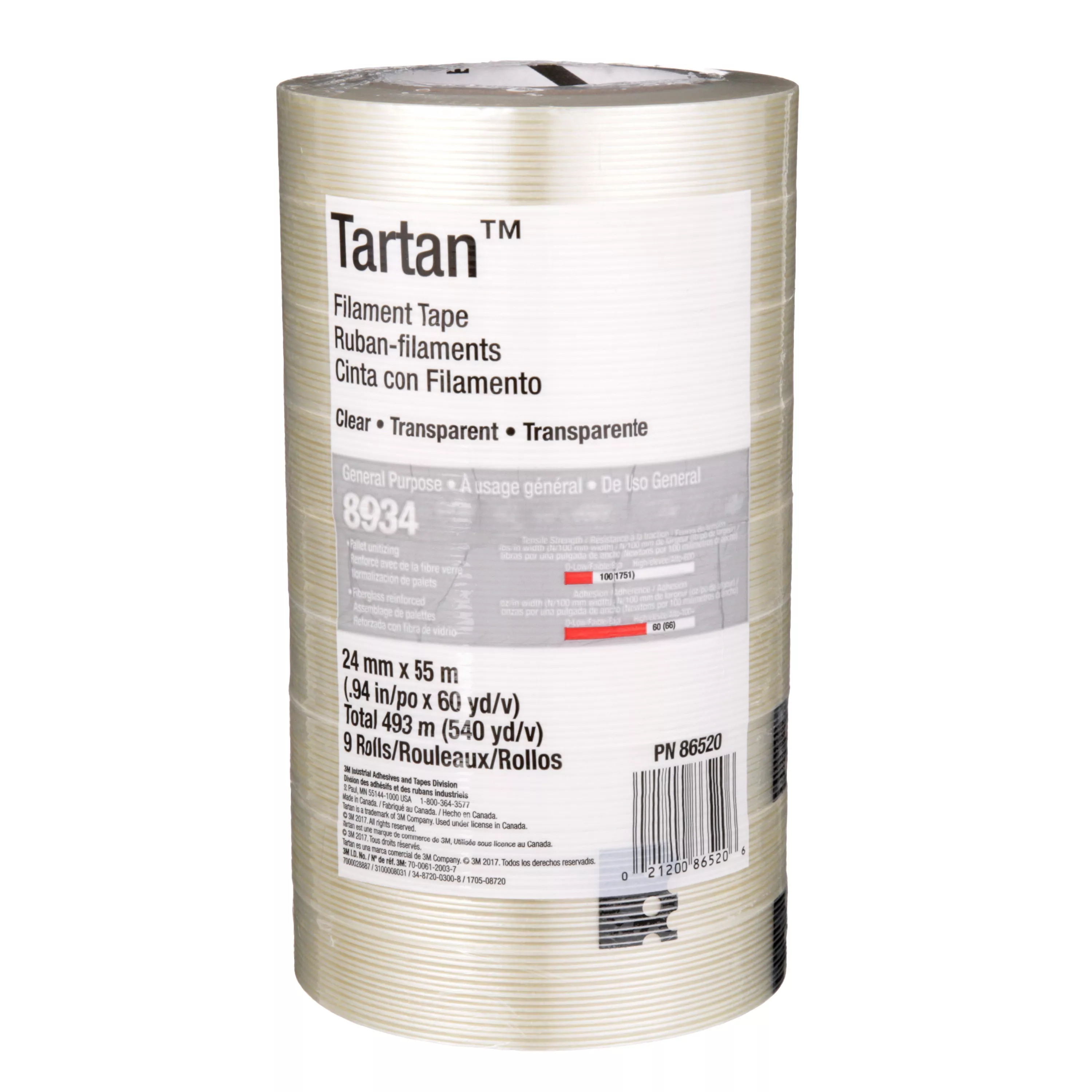 SKU 7000028887 | Tartan™ Filament Tape 8934