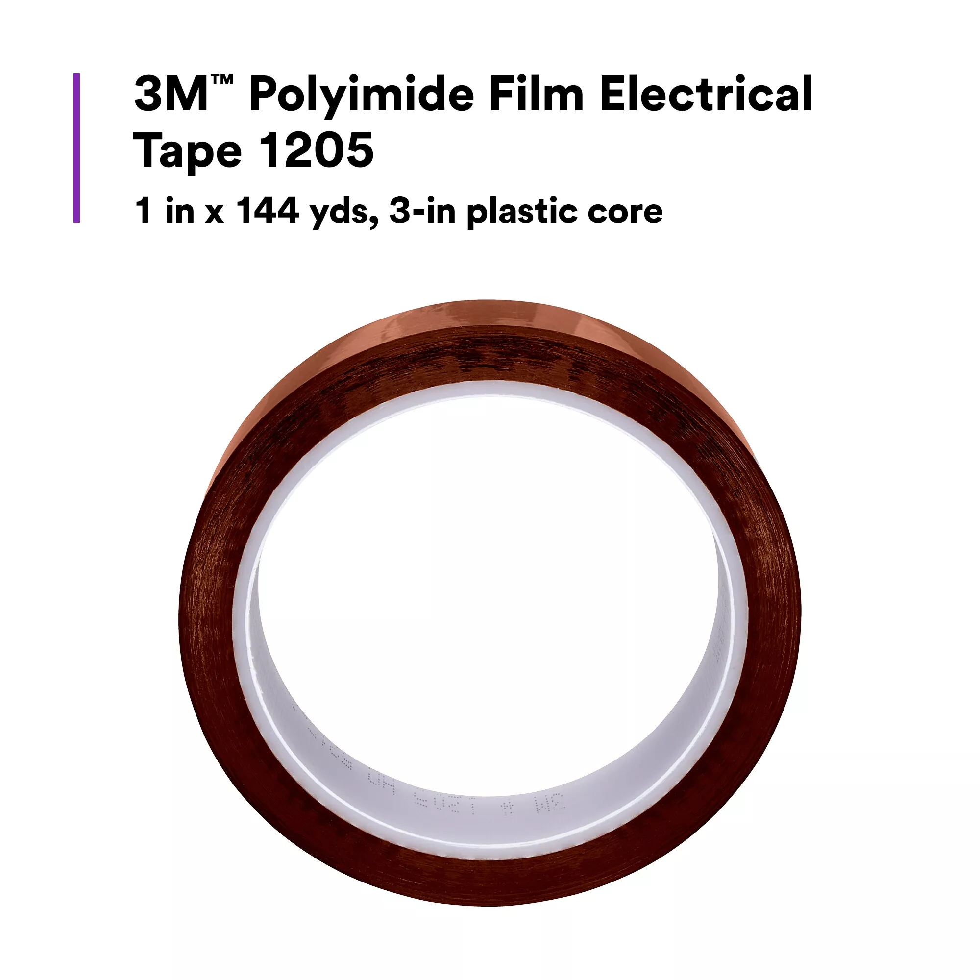 SKU 7010397208 | 3M™ Polyimide Film Electrical Tape 1205