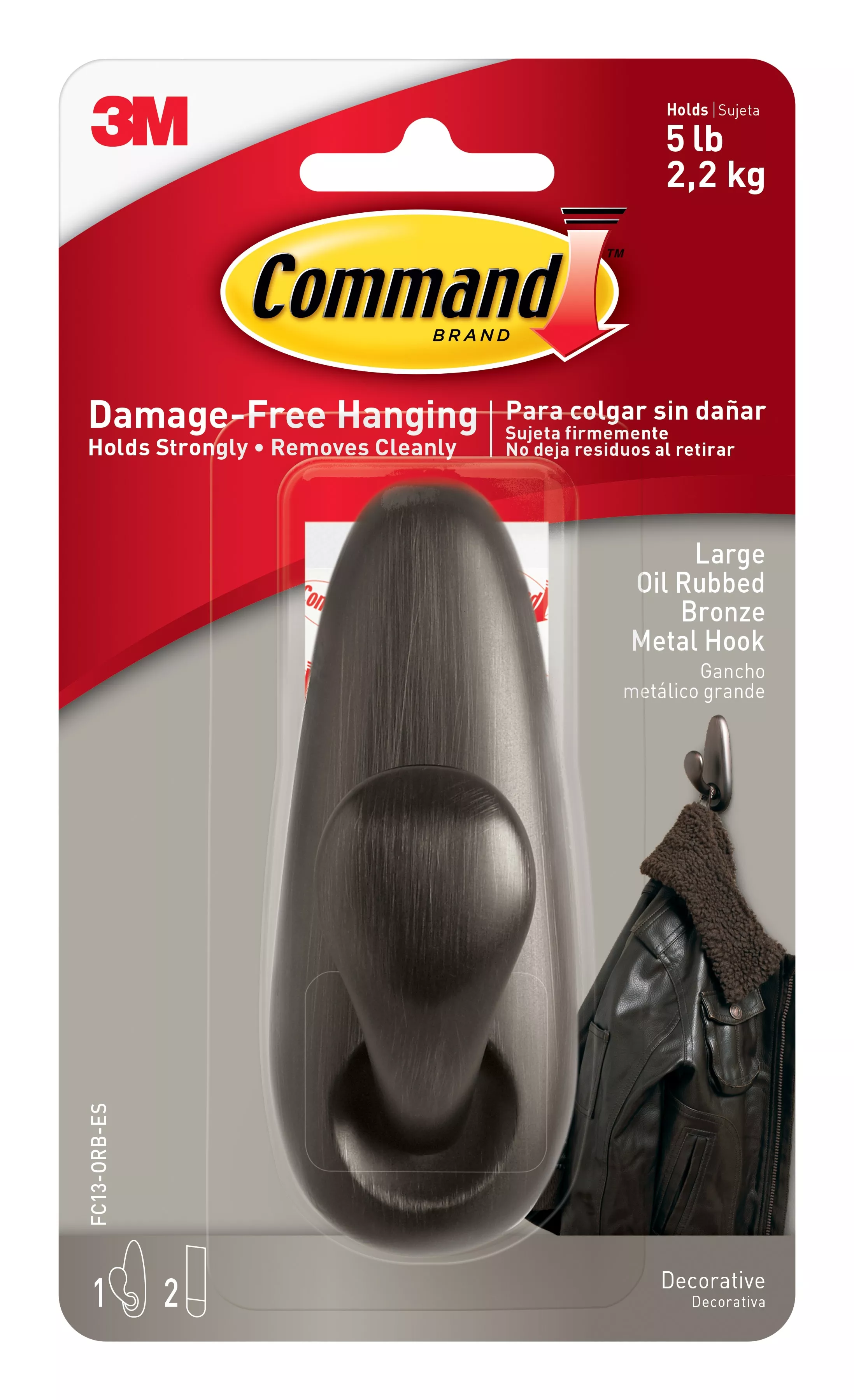 Command™ Forever Classic Hook FC13-ORB-ES, Large