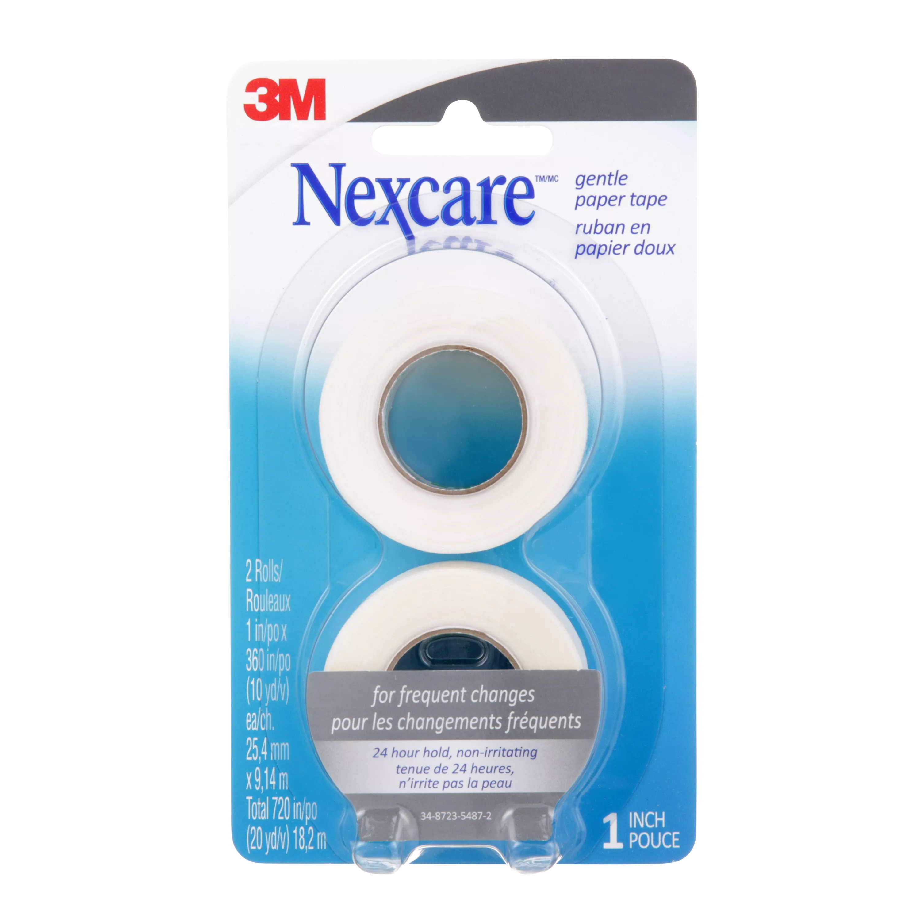 Nexcare™ Gentle Paper First Aid Tape 781-6PK-SIOC, 1 in x 10 yds, Carded