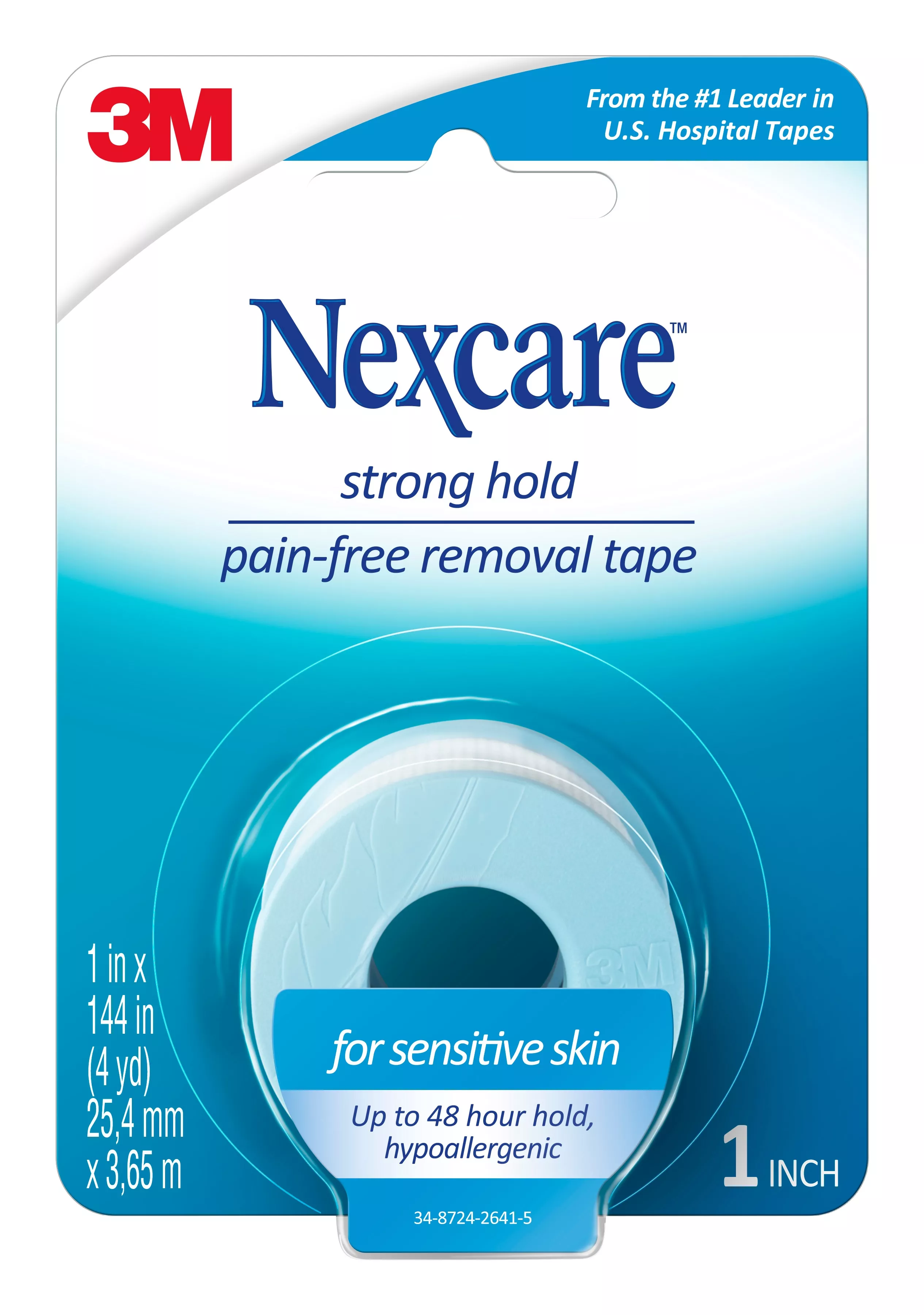 Product Number SST1CA3PK-SIOC | Nexcare™ Strong Hold Pain-Free Removal Tape SST1CA3PK-SIOC