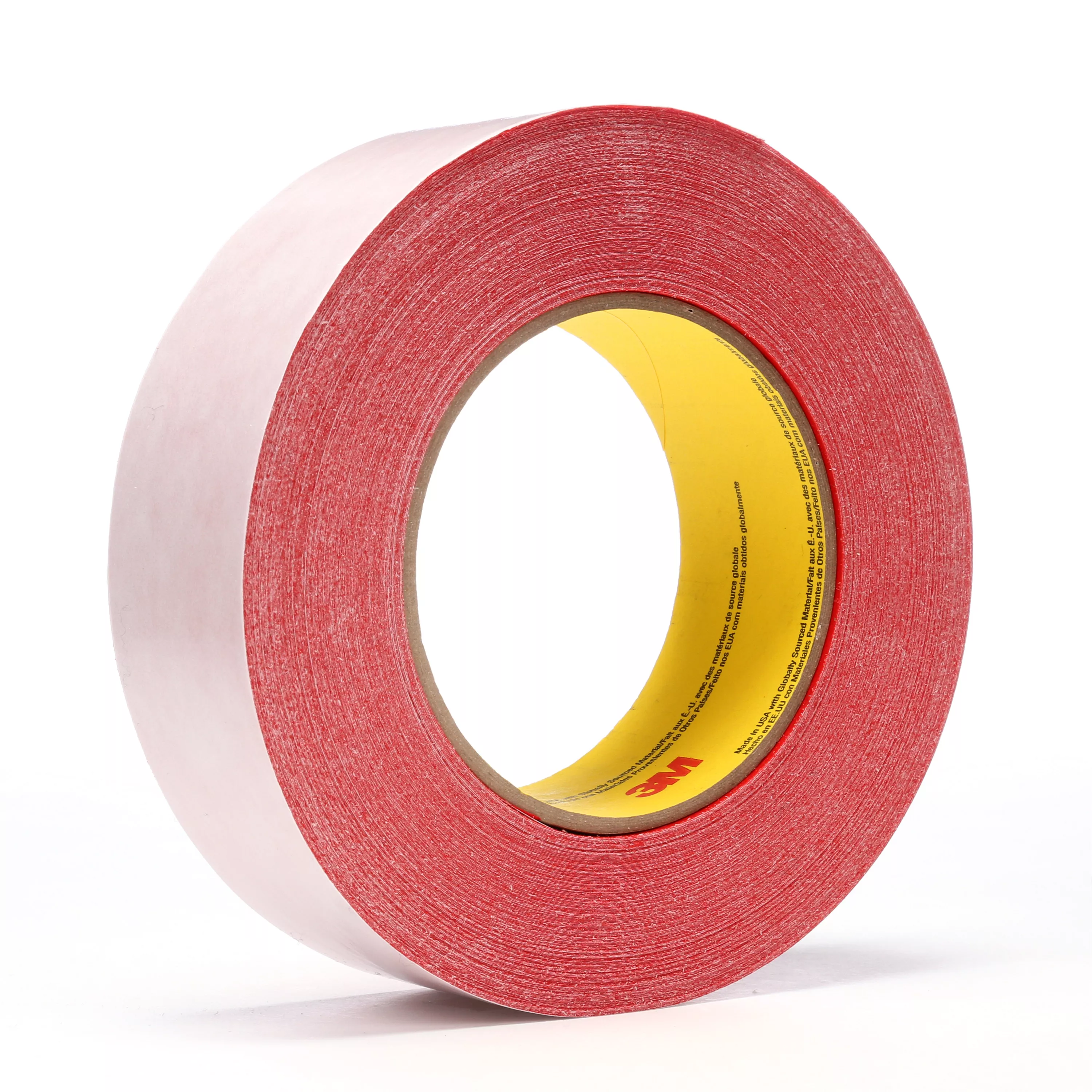 3M™ Double Coated Tape 9737R, Red, 36 mm x 55 m, 3.5 mil, 32 Roll/Case