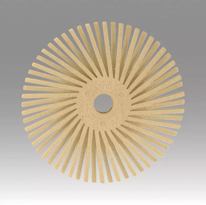 Scotch-Brite™ Radial Bristle Disc, RB-ZB, 6 Mic, 2 in x 3/8 in, Thin Bristle, 40/Carton, 80 ea/Case
