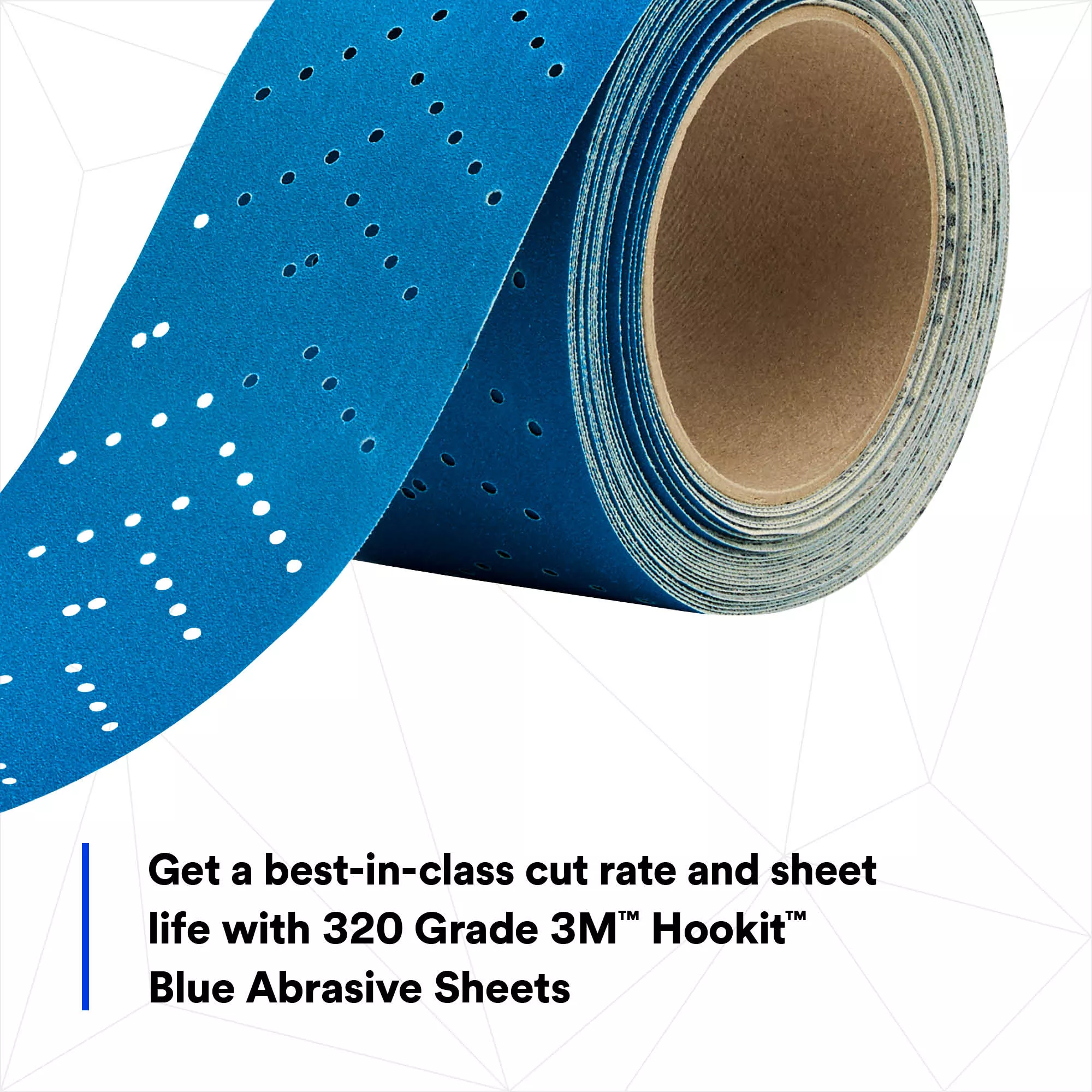 SKU 7100219220 | 3M™ Hookit™ Blue Abrasive Sheet Roll