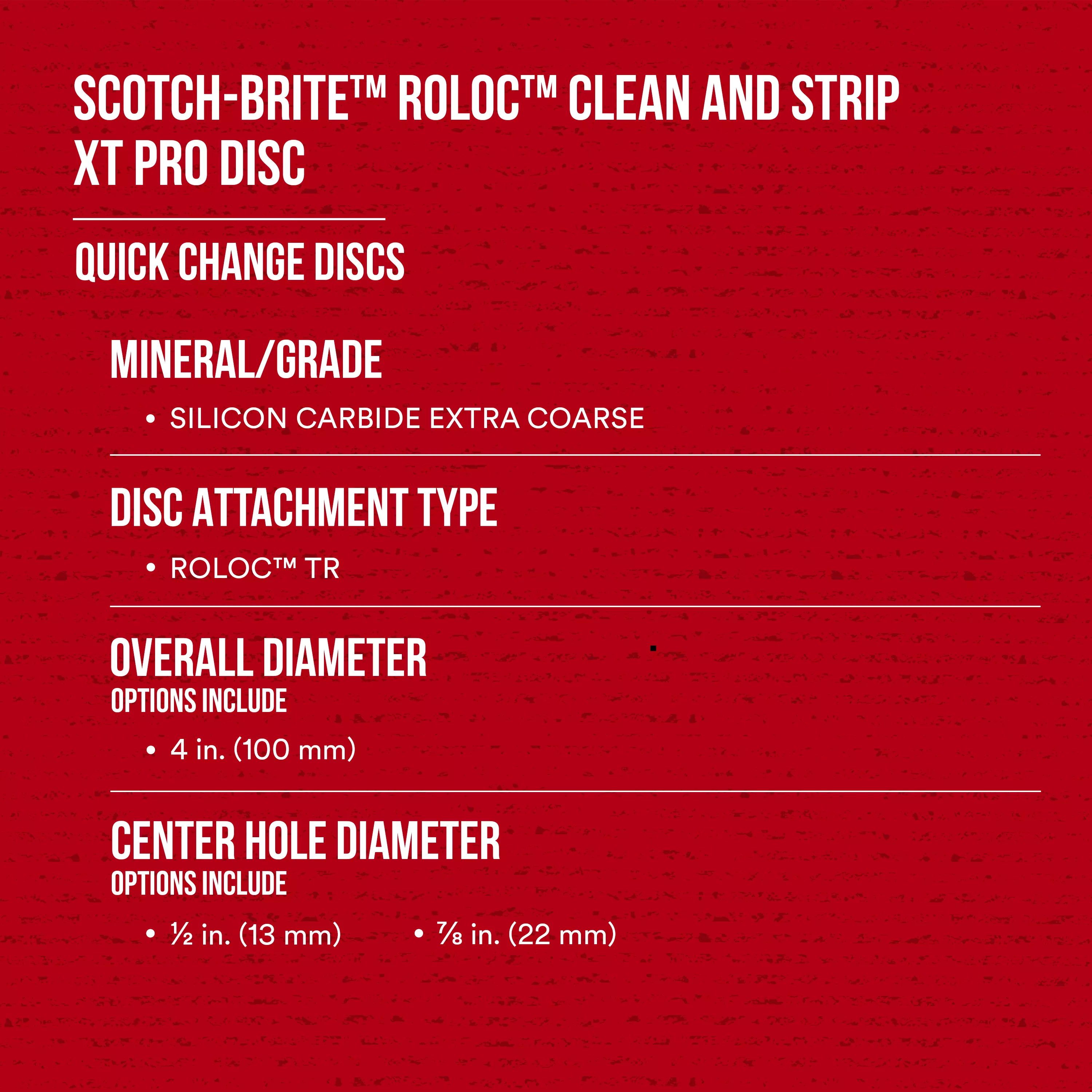 SKU 7100258623 | Scotch-Brite™ Roloc™ Clean and Strip XT Pro Disc