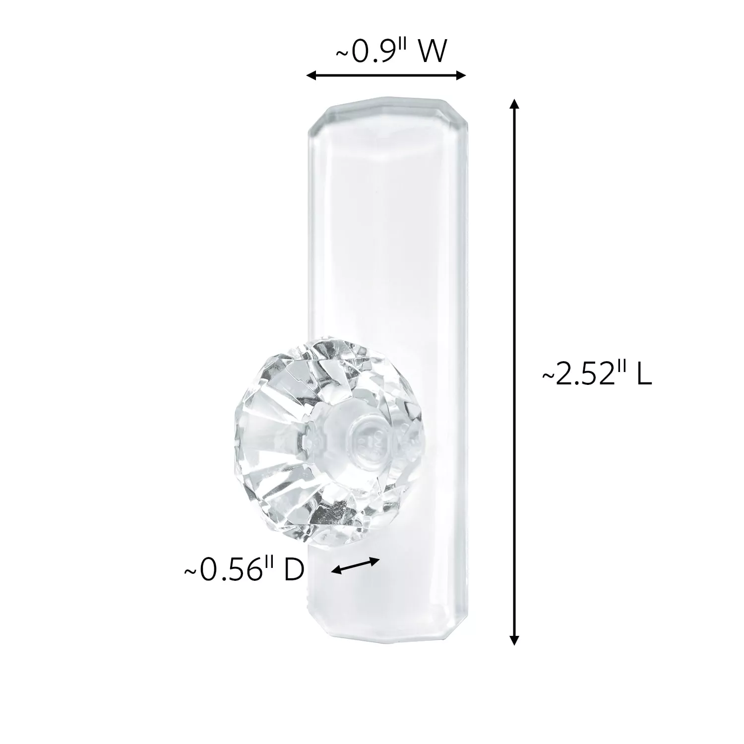 Product Number 17095 | Command™ Clear Medium Crystal Hook 17095CLR-ES